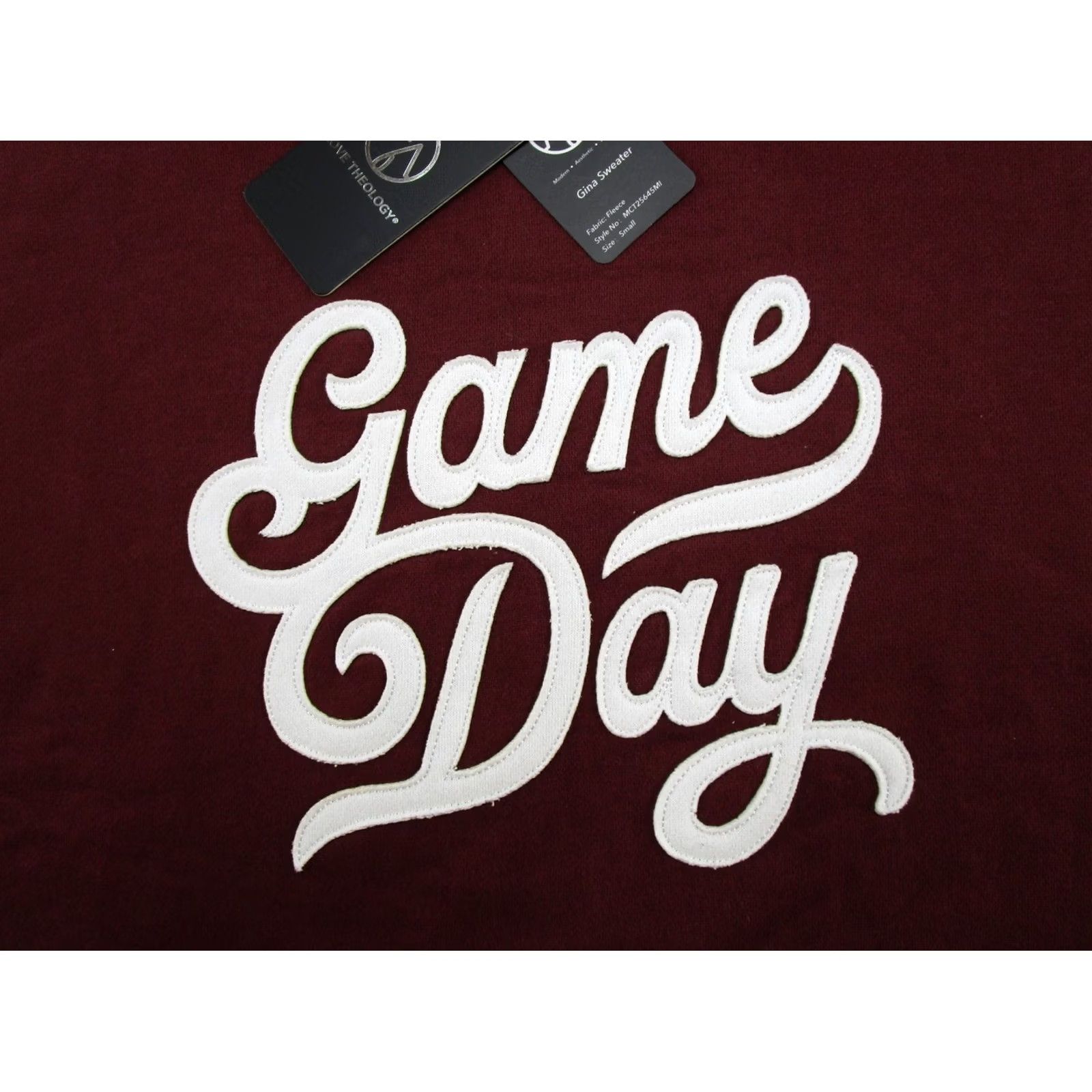 Spell Move Theology Sweatshirt Women’s Size S Burgundy Red Fleece Oversized Pullover Crew Neck Winter Fall Classic Activewear Mens Size S / US 4 / IT 40 - 2 Thumbnail