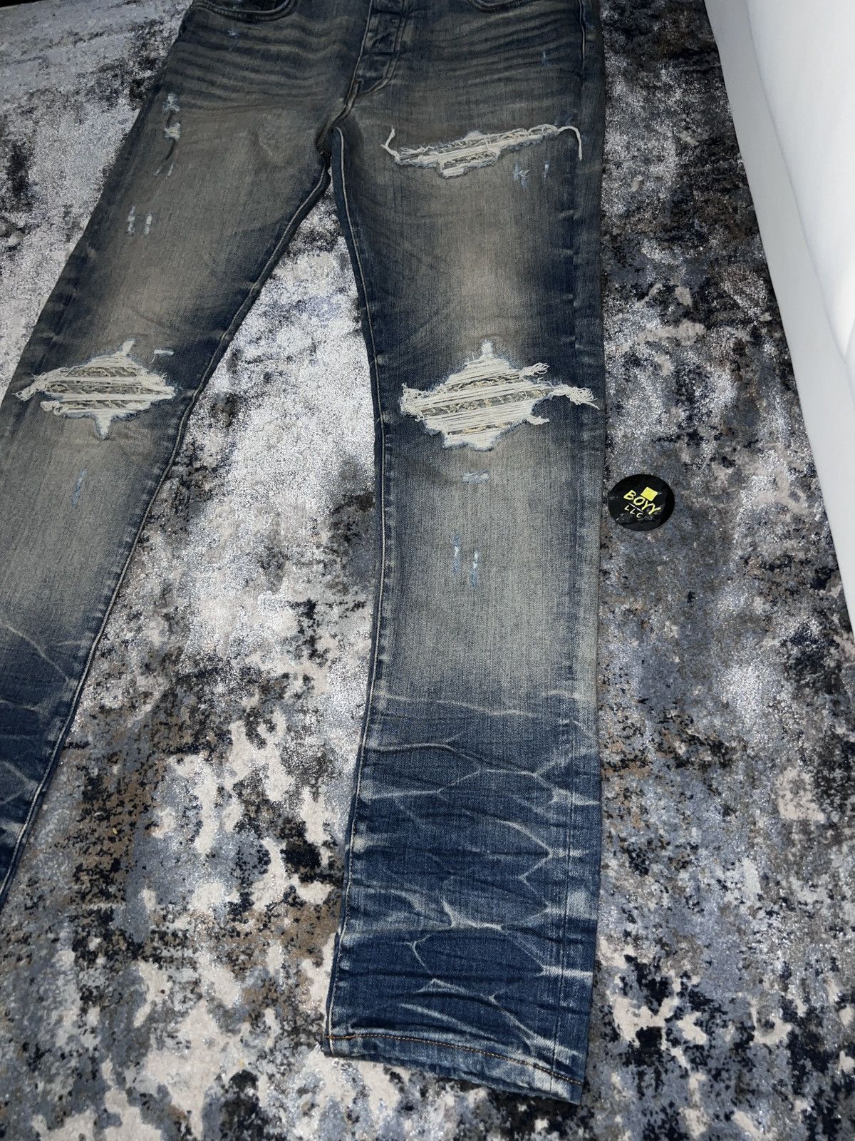 Amiri Amiri bandana denim patch mx1 jeans Size US 33 - 4 Thumbnail