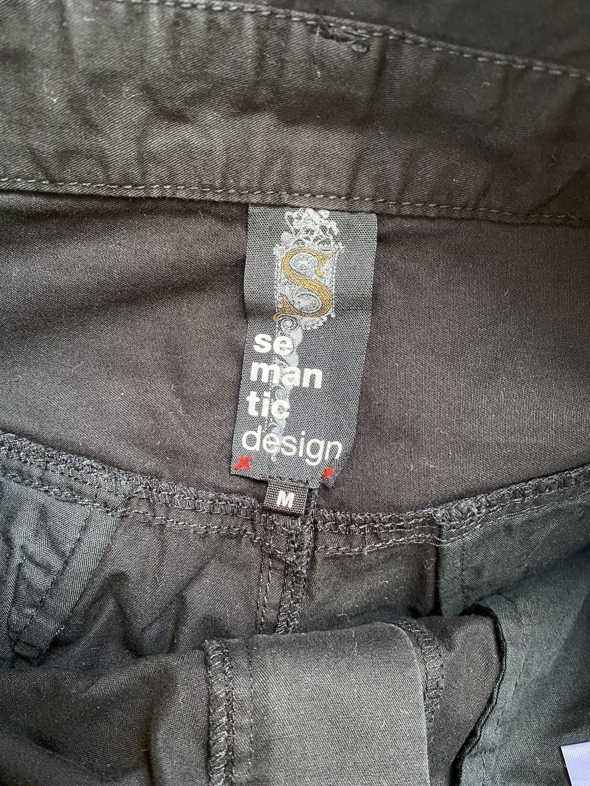Japanese Brand × Vintage × semanticdesign Semantic Design Bondage Flare Cargo Pants Size US 31 - 8 Thumbnail