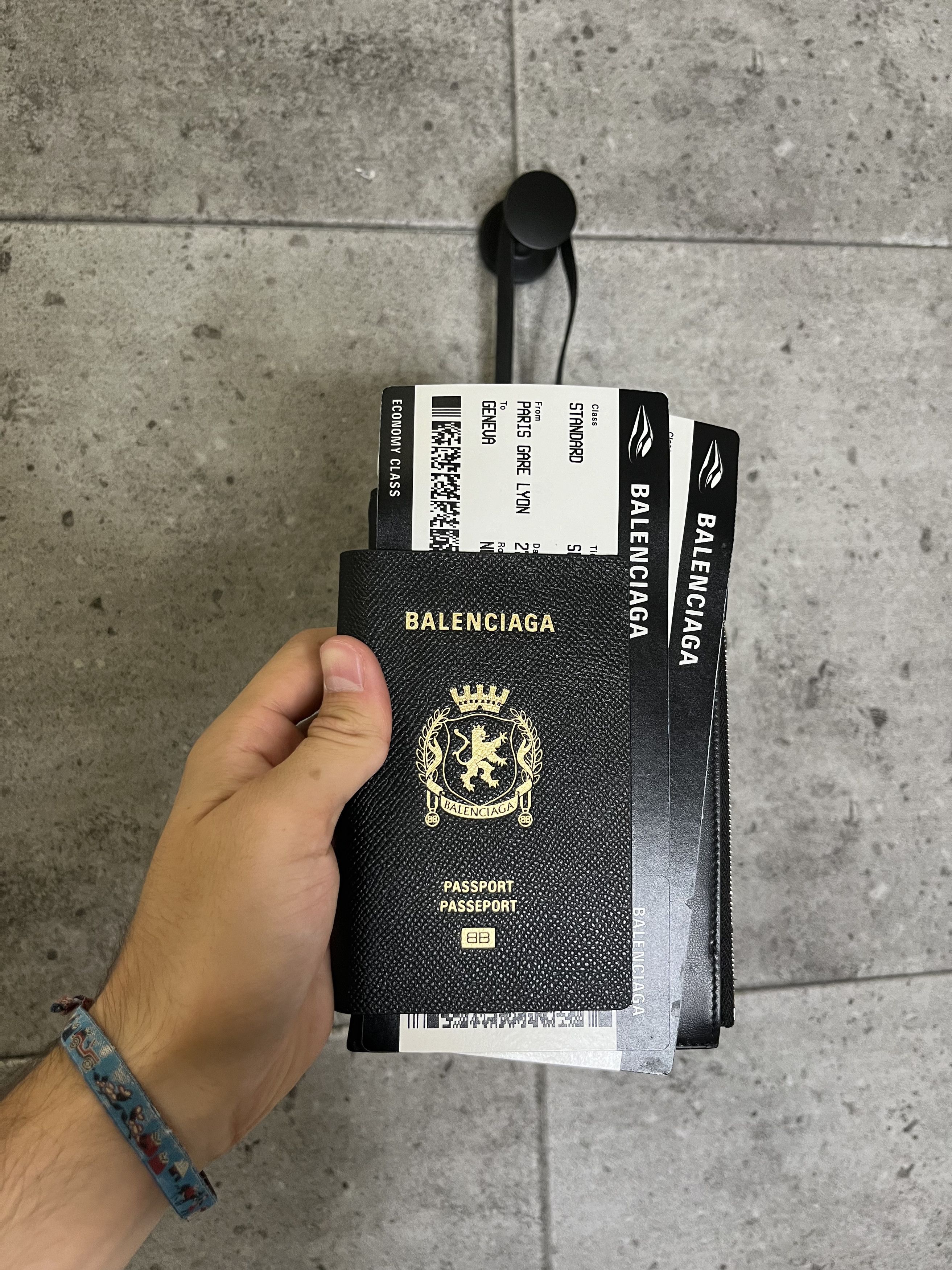 Balenciaga Balenciaga passport wallet with lanyard Grailed