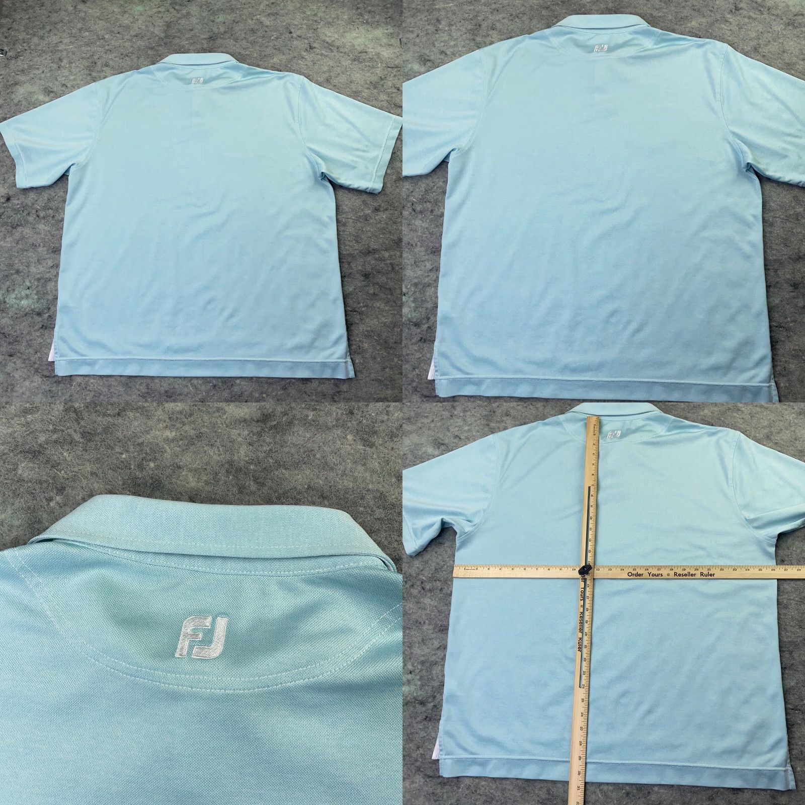 Footjoy Footjoy Shirt Mens XL Blue Polo Short Sleeve Pocket Golf Polo Short Sleeve Relaxed Size US XL / EU 56 / 4 - 8 Thumbnail