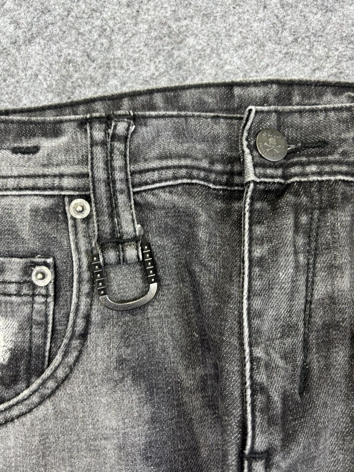 Japanese Brand Roenxsemanticdesign Japan Skull Sick Dope Fades Denim F724 Size US 31 - 5 Thumbnail