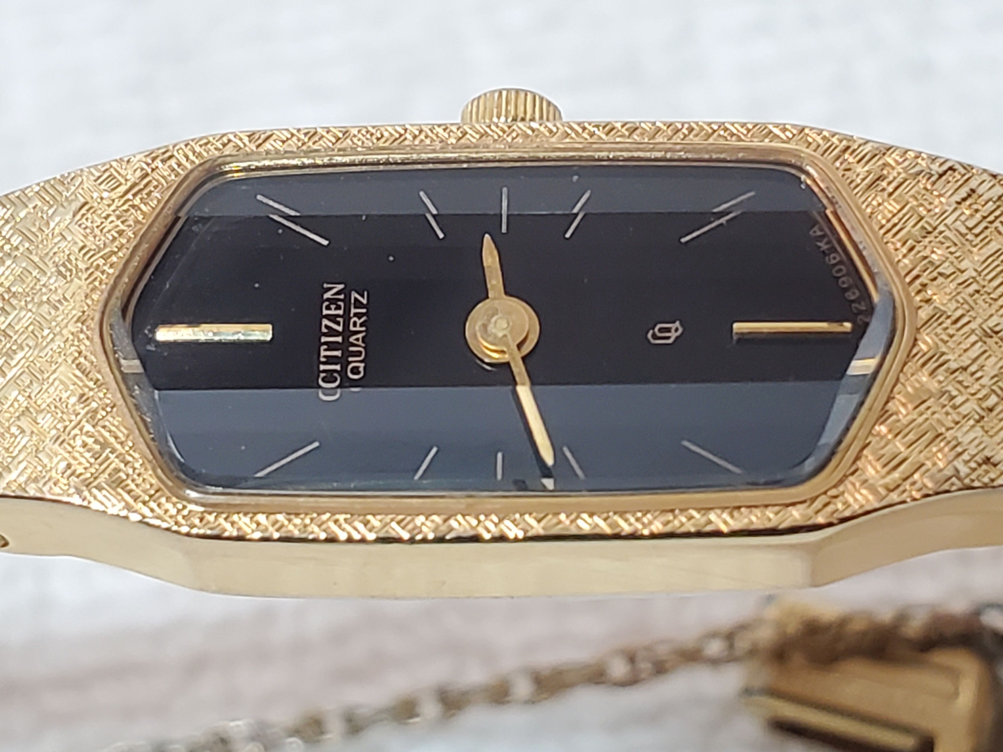 Citizen Vintage Citizen Watch 7 Jewels Black Dial Hexagonal Crystal Size ONE SIZE - 2 Thumbnail