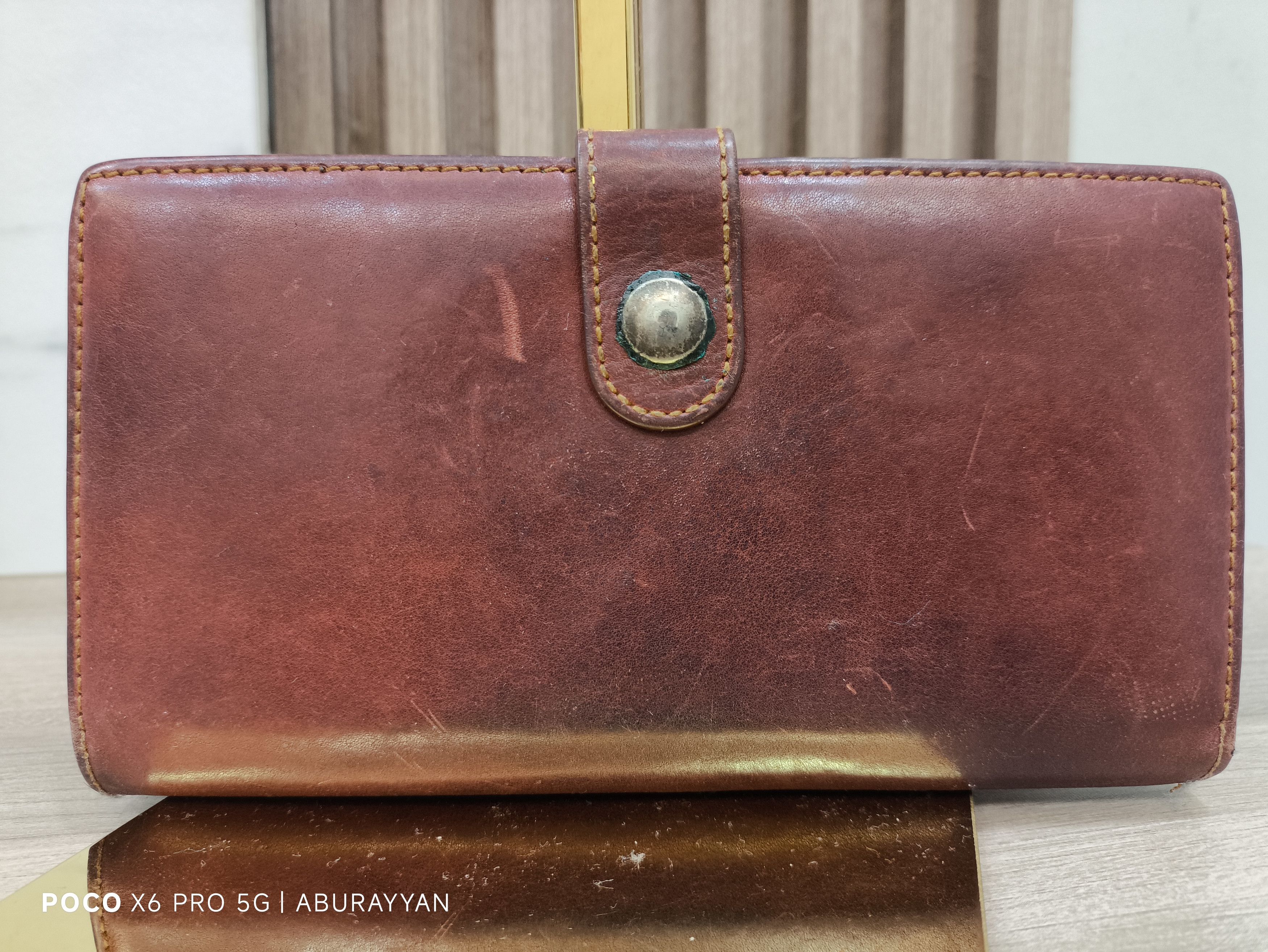Dior Christian Dior Red Leather Vintage Gaucho Saddle Wallet Size ONE SIZE - 4 Thumbnail