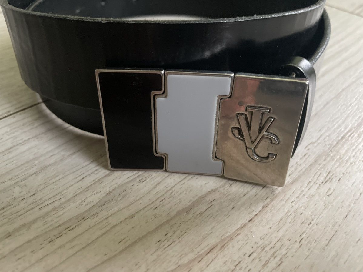 Versace × Vintage VERSACE LEATHER BELT Y2K LEATHER BLACK Size ONE SIZE - 5 Thumbnail