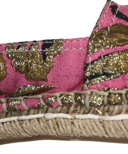 Prada PRADA Floral Design Espadrilles Pink 36 Size US 6 / IT 36 - 8 Thumbnail