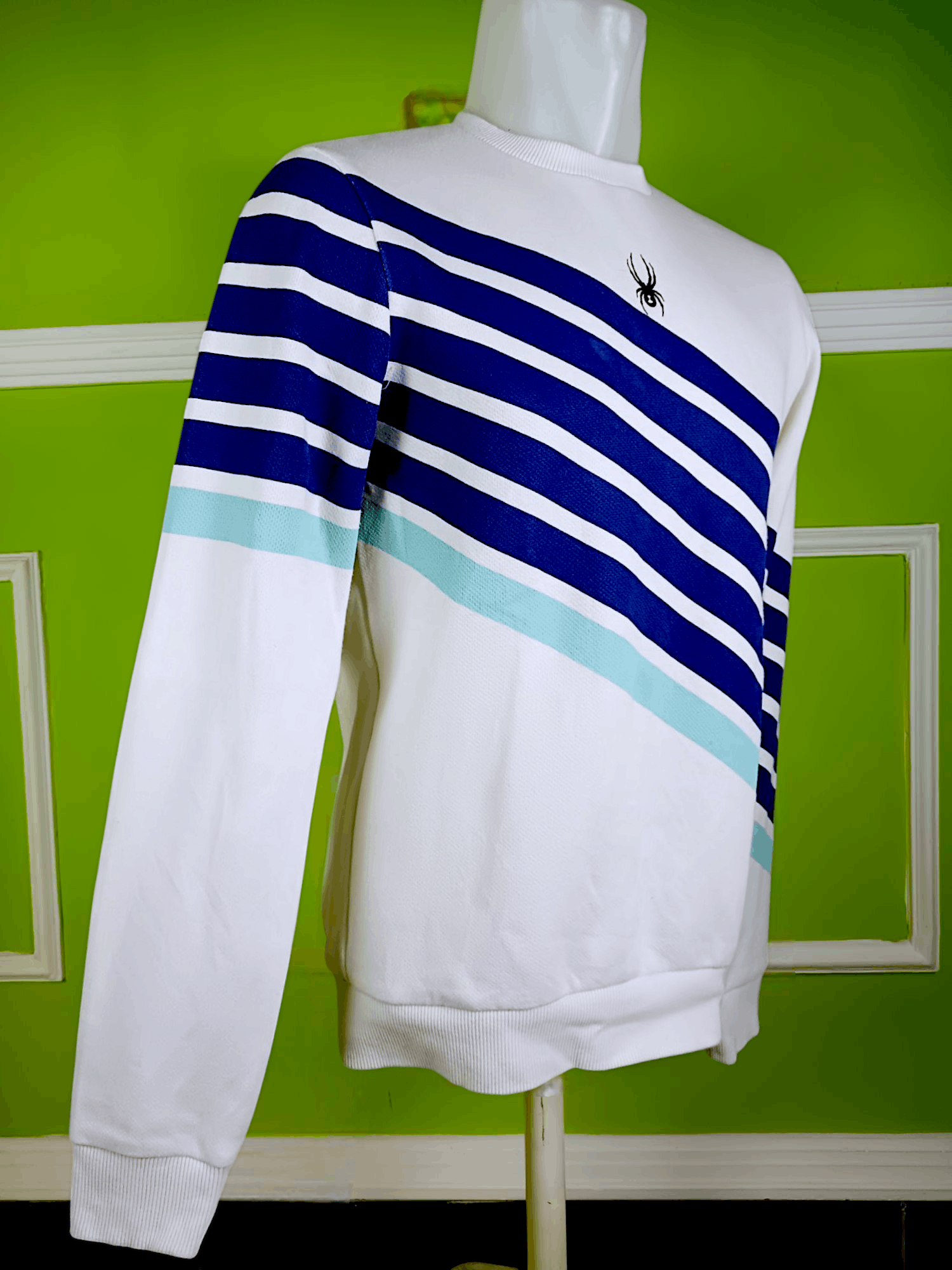 Spyder SPYDER Logo Blue Striped Crewneck Limitless Size US M / EU 48-50 / 2 - 23 Thumbnail