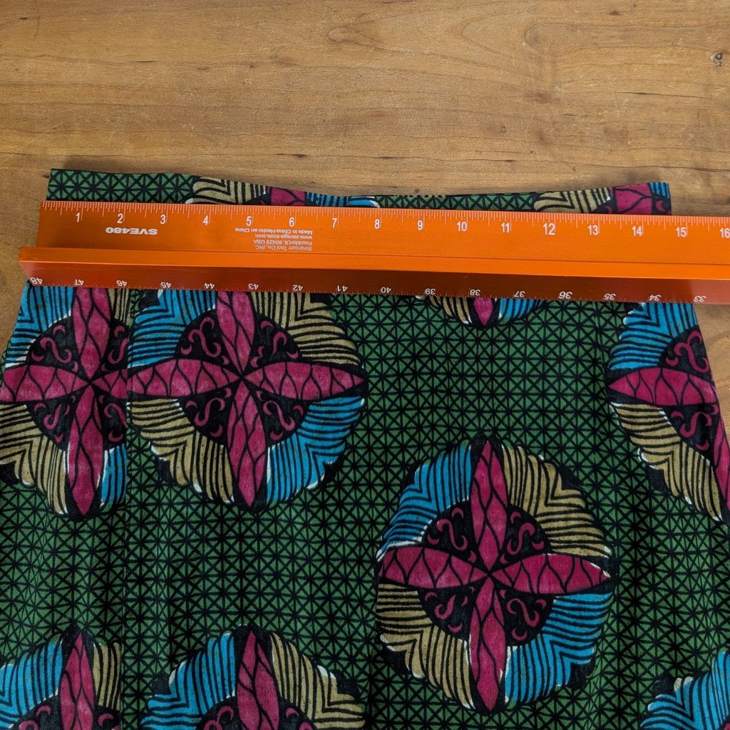 Other Vintage Swedish Pattern Maxi Skirt Size 29" - 3 Thumbnail