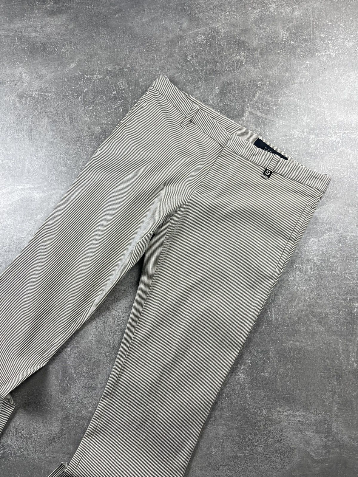 Gucci Gucci Archives Frida Giannini Era Flared Striped Pants Size 26" / US 2 / IT 38 - 4 Thumbnail