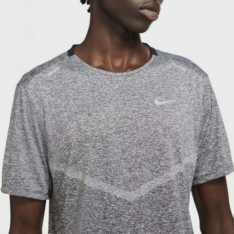 Nike Nike Dri-FIT Running Tee - Men's Large - Grey Heather Size US L / EU 52-54 / 3 - 1 Thumbnail
