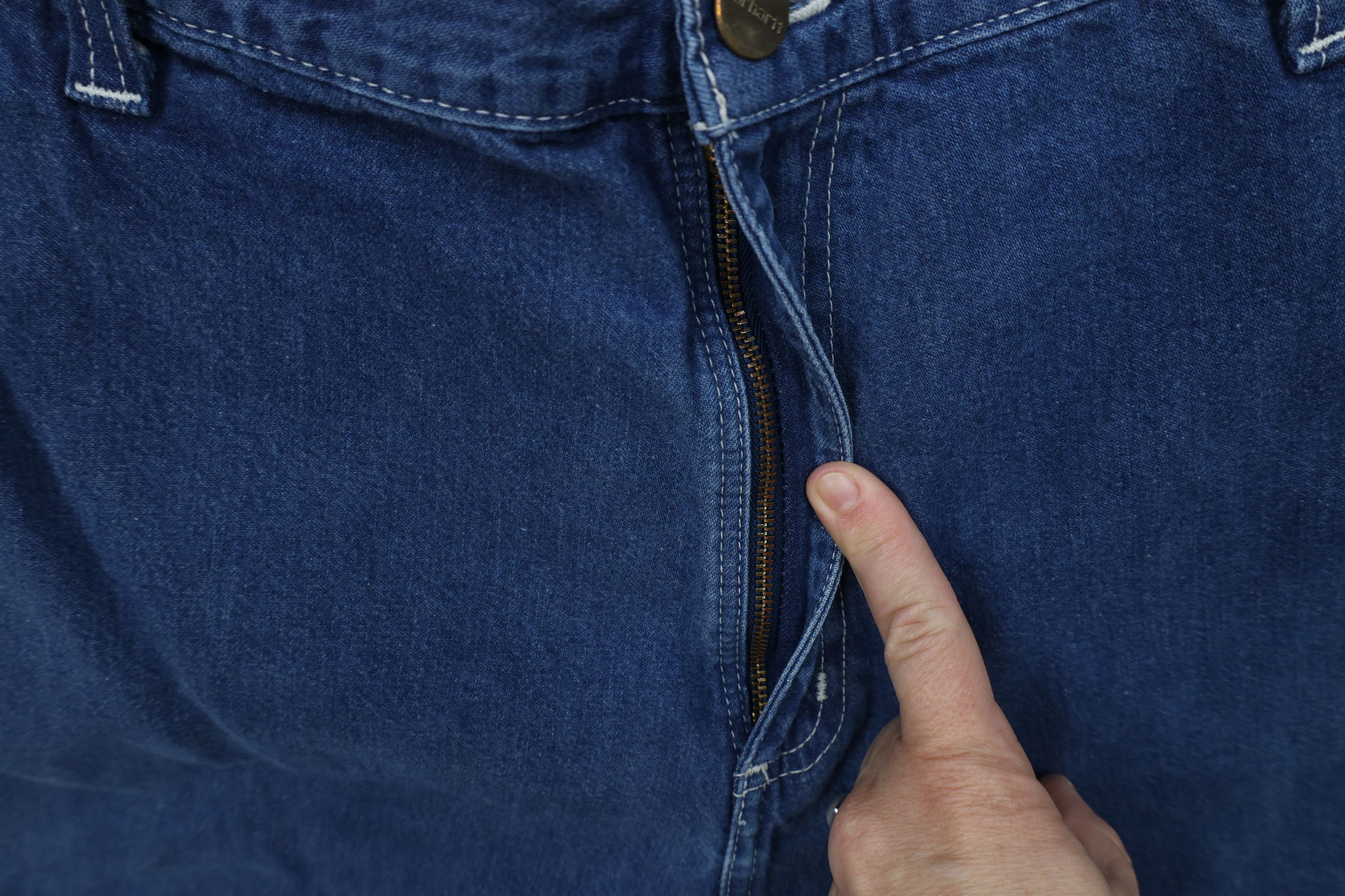 Carhartt Vintage Y2K Carhartt Wide Leg Dungaree Denim Jeans Blue Size US 40 / EU 56 - 8 Thumbnail