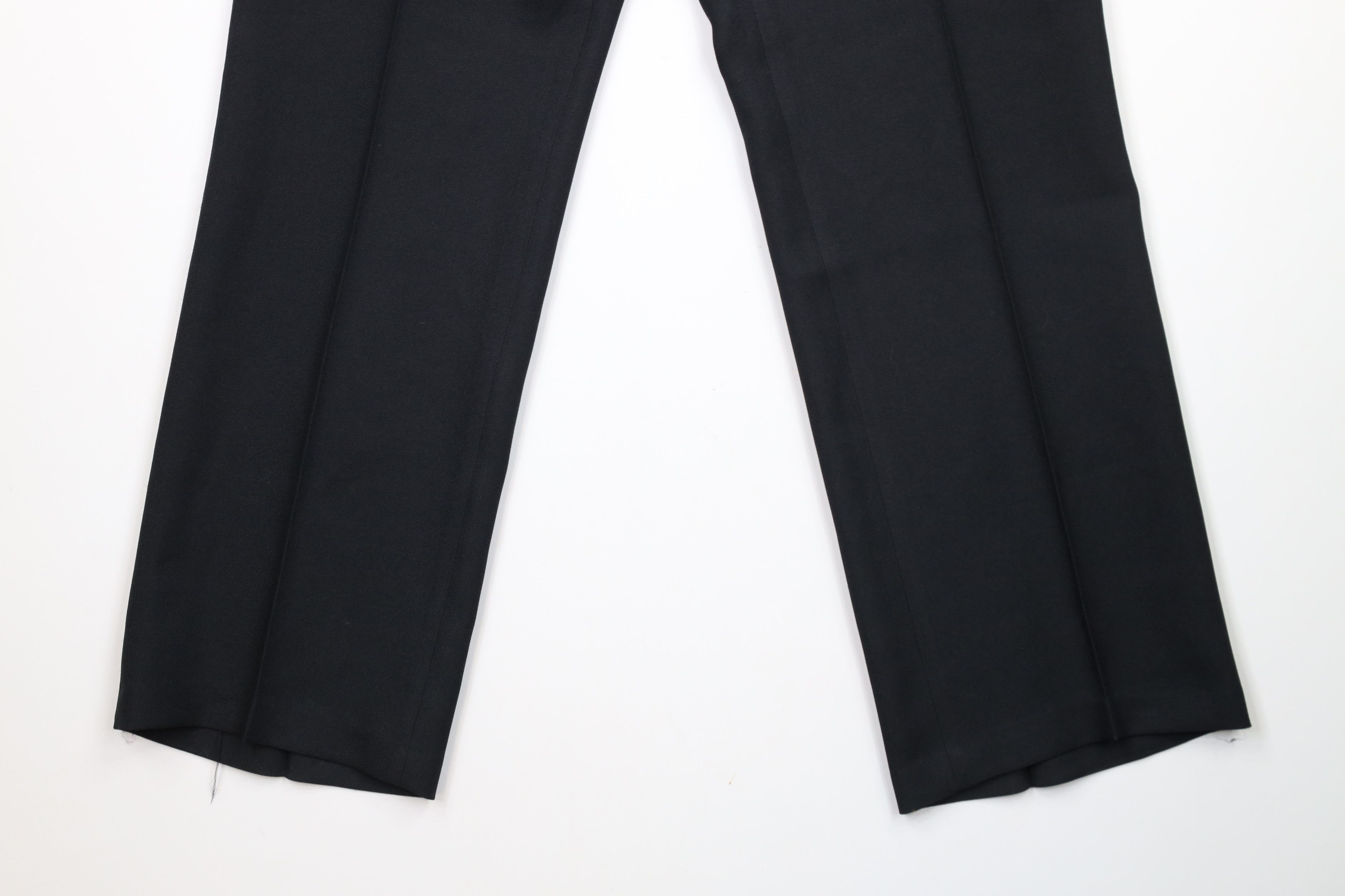 Levi's × Vintage Vintage 70s Levis Wide Leg Chino Pants Black Polyester USA Size US 36 / EU 52 - 4 Thumbnail
