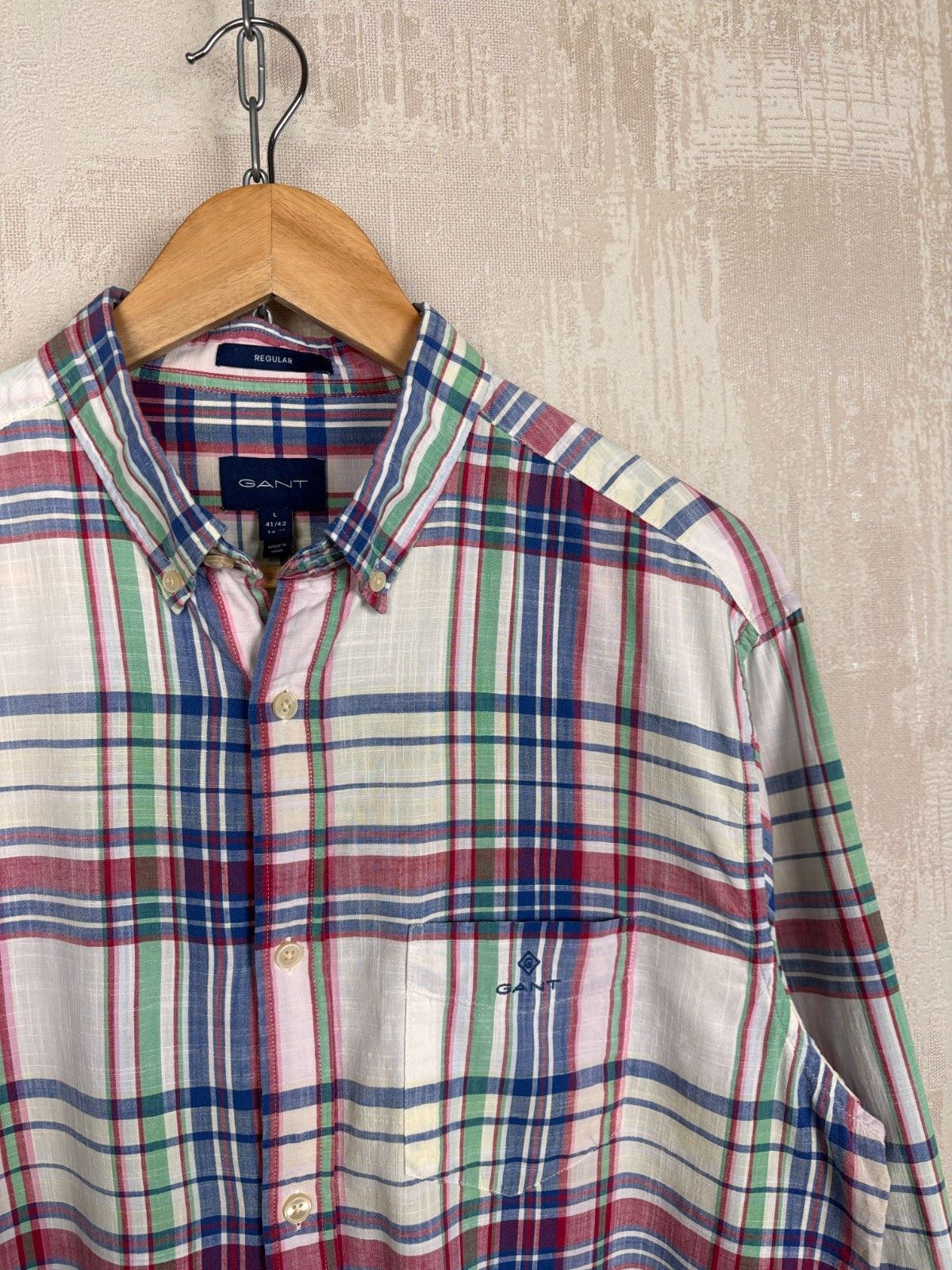 Gant Gant Check Long Sleeve Shirt Button Up Cotton Size US L / EU 52-54 / 3 - 1 Thumbnail