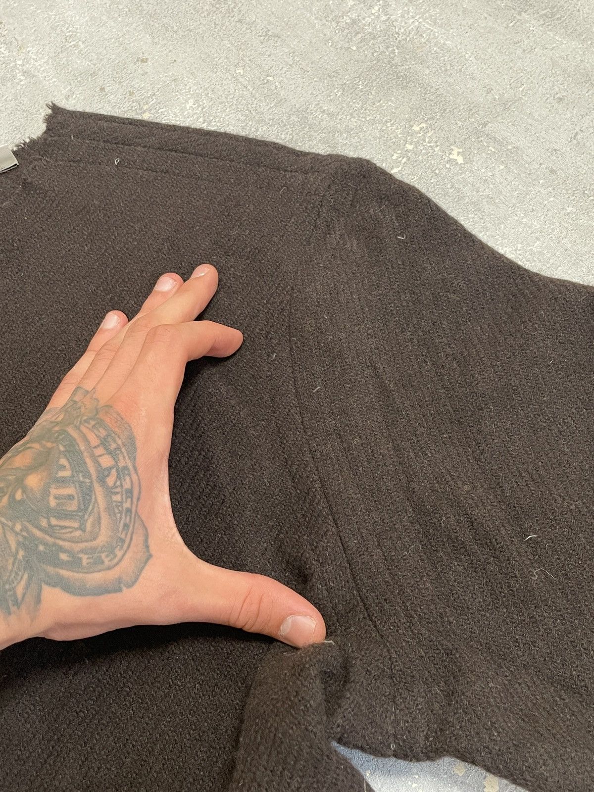 Our Legacy Our Legacy DISTRESSED Wool Brown Sweater Knit Avant-Garde Size US M / EU 48-50 / 2 - 10 Thumbnail