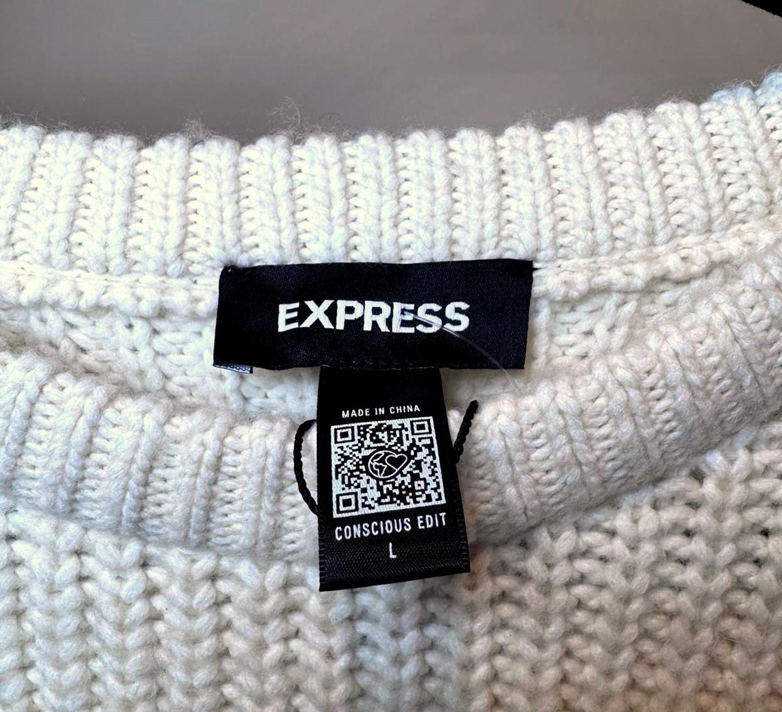 Express Stylish Open-Shoulder Sweater by Express Size L / US 10 / IT 46 - 3 Thumbnail