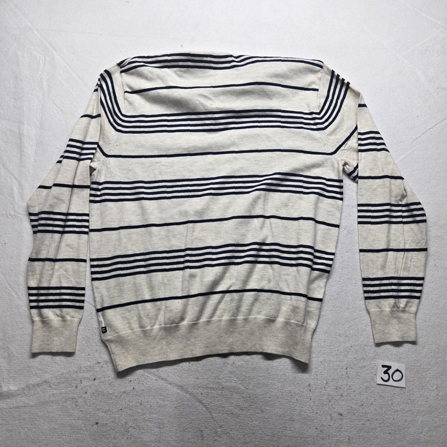 Chaps Chaps Polo Sweater 1/4 Zip White Long Sleeve XL Men Pullover Knitted Cotton Zip Neck Collared Golf Casual Shirt Size US XL / EU 56 / 4 - 7 Thumbnail