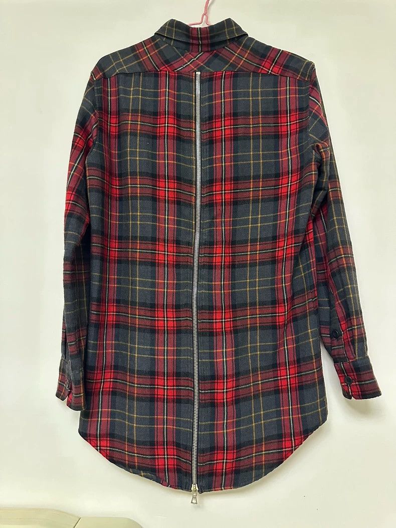 Fear of God Fear of God Dark red plaid back zip shirt Size US M / EU 48-50 / 2 - 2 Thumbnail