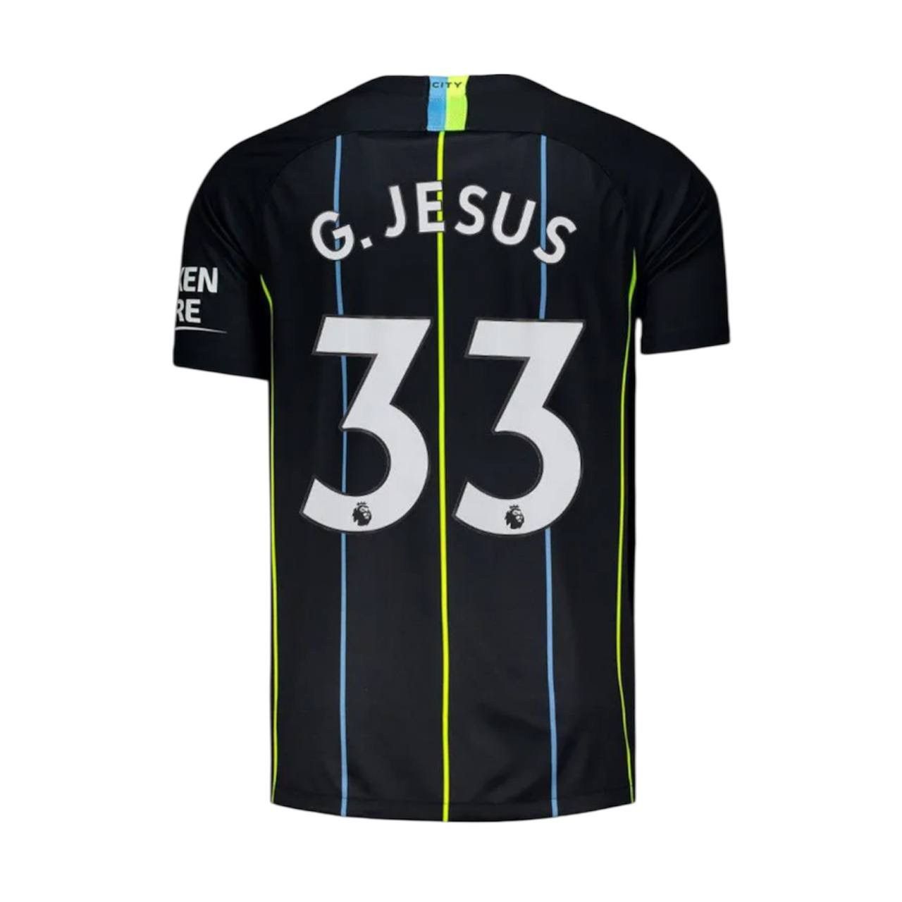 Nike 2018/19 MANCHESTER CITY #33 G. JESUS AWAY SOCCER JERSEY 3XL Size US XXL / EU 58 / 5 - 1 Thumbnail