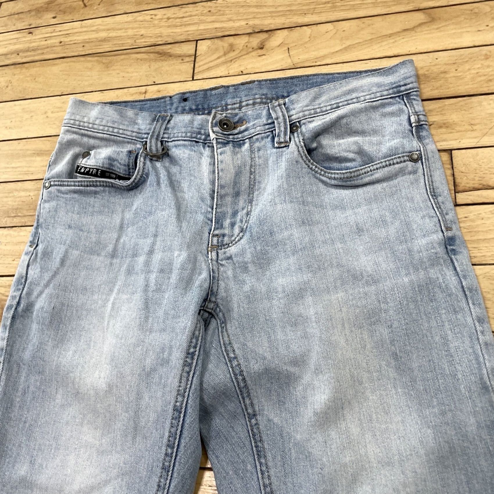 Empyre VINTAGE EMPYRE Jeans Men 30 Light Blue Y2K Streetwear Metal Logo Pocket Denim 30x29 Size US 30 / EU 46 - 3 Thumbnail