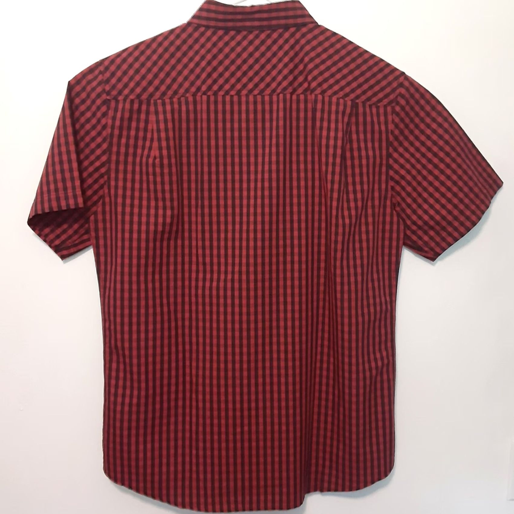 Weatherproof Weatherproof Shirt Mens M Red Plaid Short Sleeve Button-Down Stretch Washable Cotton Blend Casual Workwear Travel Modern" Size US M / EU 48-50 / 2 - 6 Thumbnail