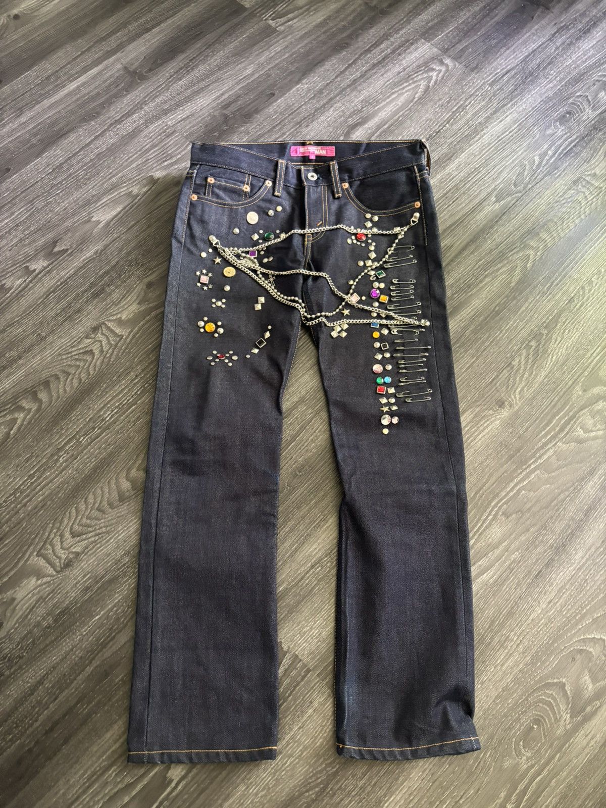 Junya Watanabe Junya Watanabe AW02 Jewel Denim Size US 30 / EU 46 - 2 Thumbnail