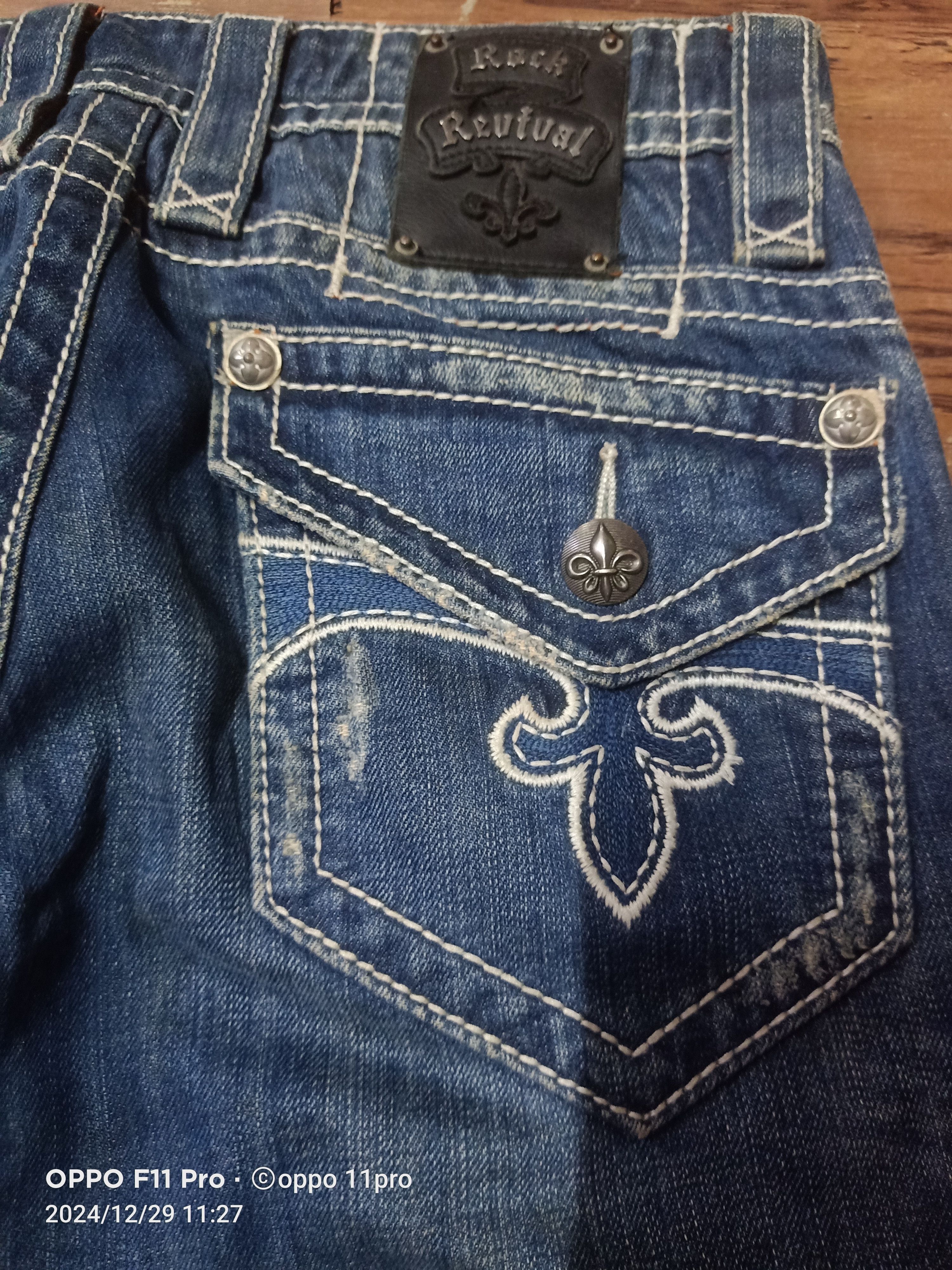 Japanese Brand × Rock Revival Rock Revival Loose Straight Flag Jeans Size US 30 / EU 46 - 8 Thumbnail