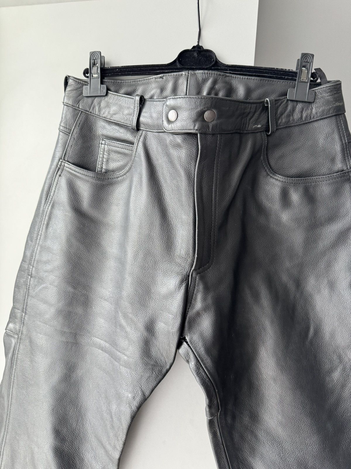 Japanese Brand Vintage Leather Motorcycle Biker Pants Size US 36 / EU 52 - 2 Thumbnail
