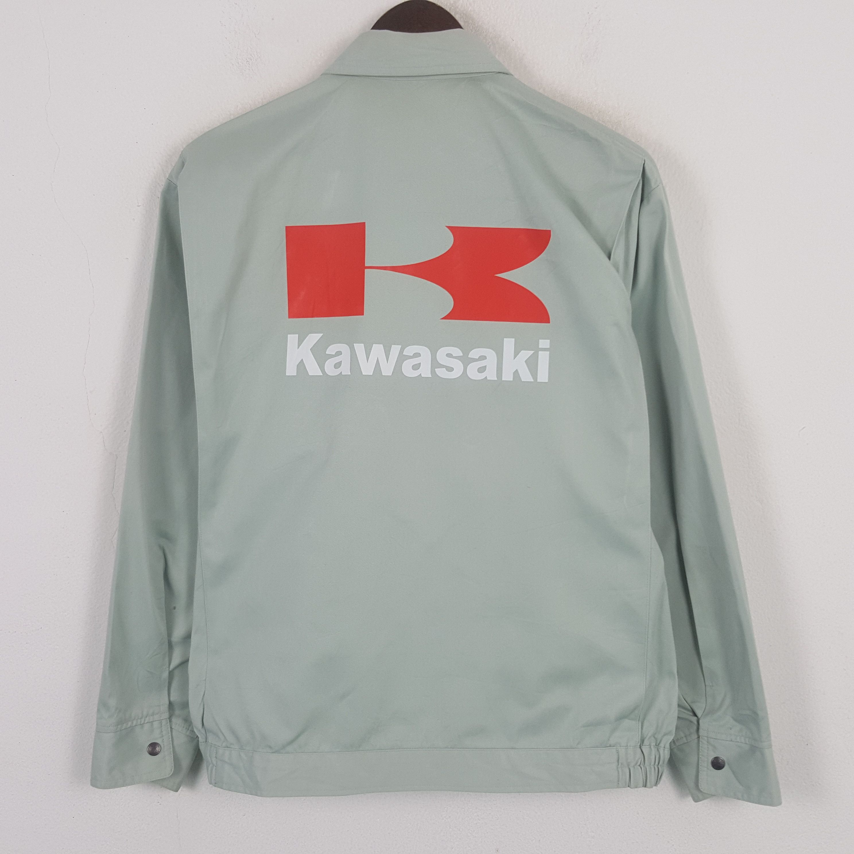 Japanese Brand Vintage Kawasaki Racing Sport Custom Japan Jacket Size US L / EU 52-54 / 3 - 1 Thumbnail