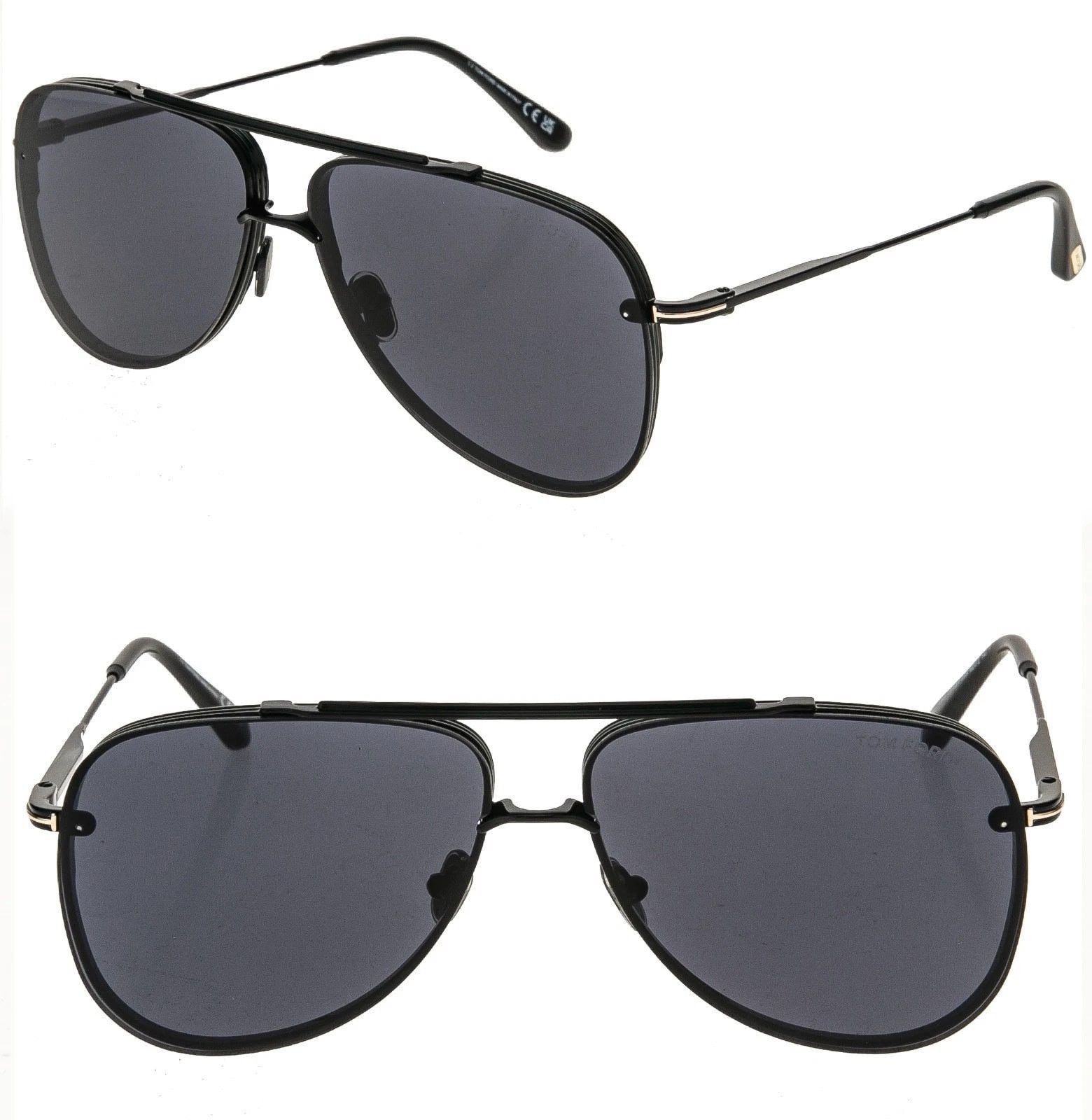 Tom Ford TOM FORD LEON TF1071 01A Black Classic Sunglasses 1071 Size ONE SIZE - 1 Thumbnail