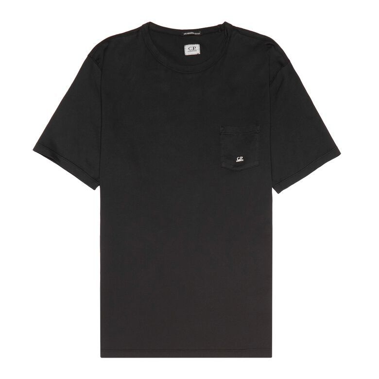 C.P. Company o1y1224 Logo Crewneck T-Shirt in Black Size US XS / EU 42 / 0 - 1 Thumbnail