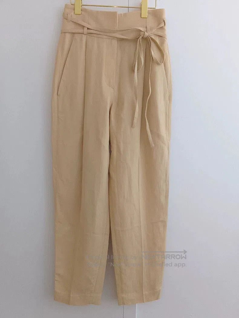 Brunello Cucinelli Brunello Cucinelli High-Waist Linen Pants. Size US 40 / EU 56 - 3 Thumbnail