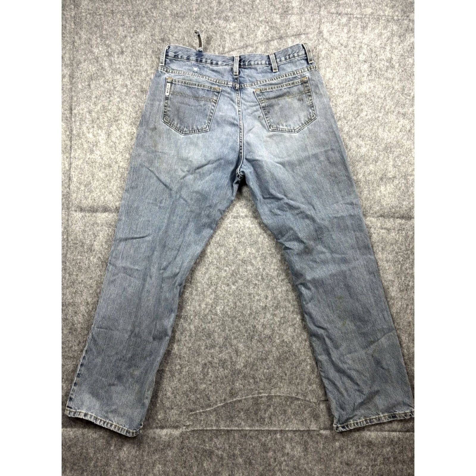 Vintage Cinch White Label Denim Jeans Straight Leg Blue Light Wash 36x32 Mens Regular 5-Pocket Logo Cotton Workwear Vintage No Size US 36 / EU 52 - 5 Thumbnail