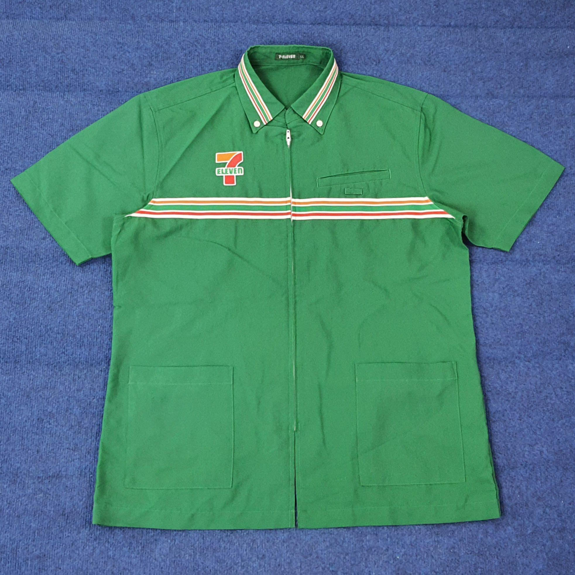Japanese Brand Vintage 7 Eleven Japan Staff Uniform Work Jacket C259N33 Size US L / EU 52-54 / 3 - 3 Thumbnail