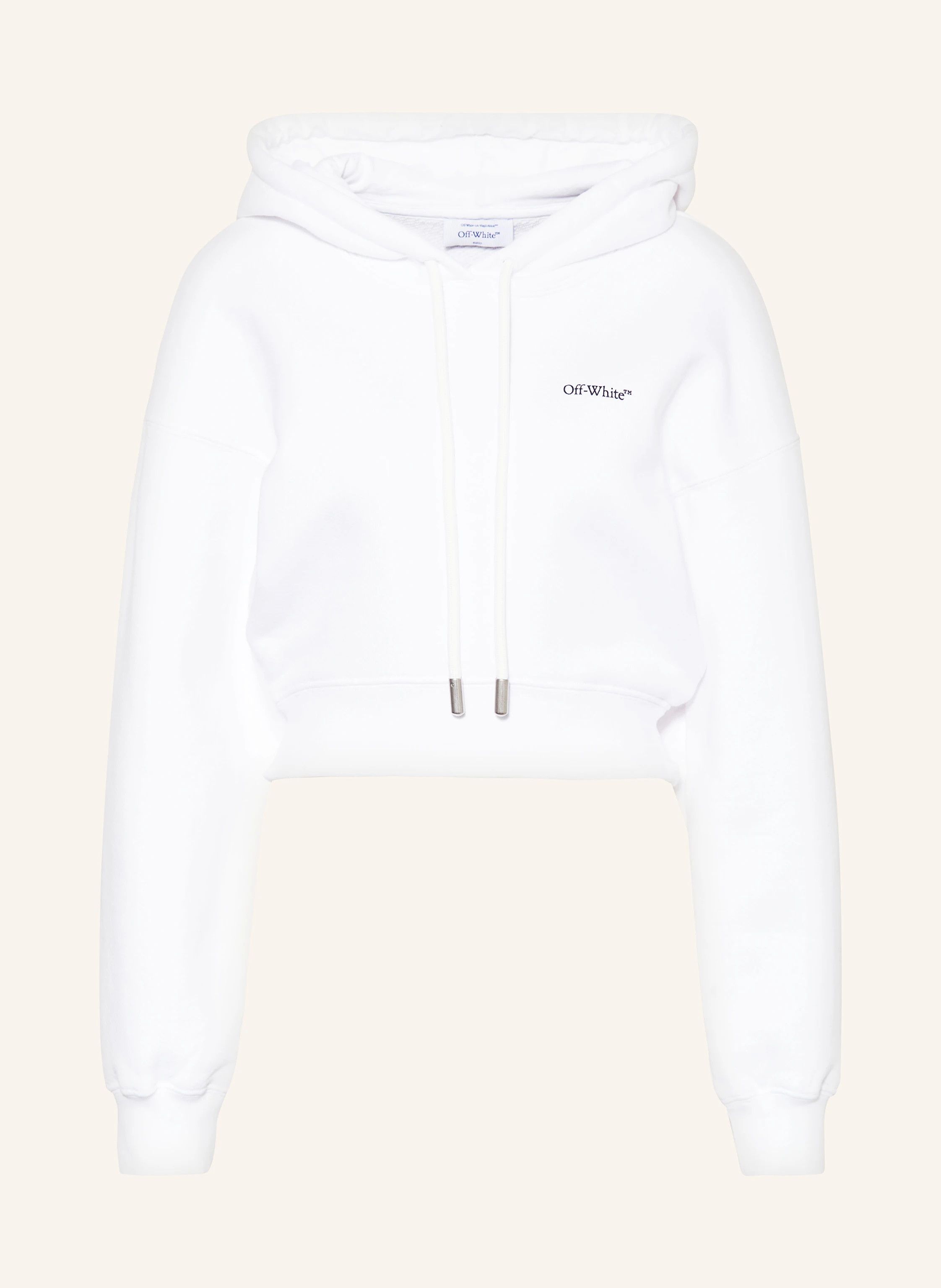 Off-White o1s22i1n0824 X-Ray Arrow Cropped Hoodie in White Size XS / US 0-2 / IT 36-38 - 1 Thumbnail