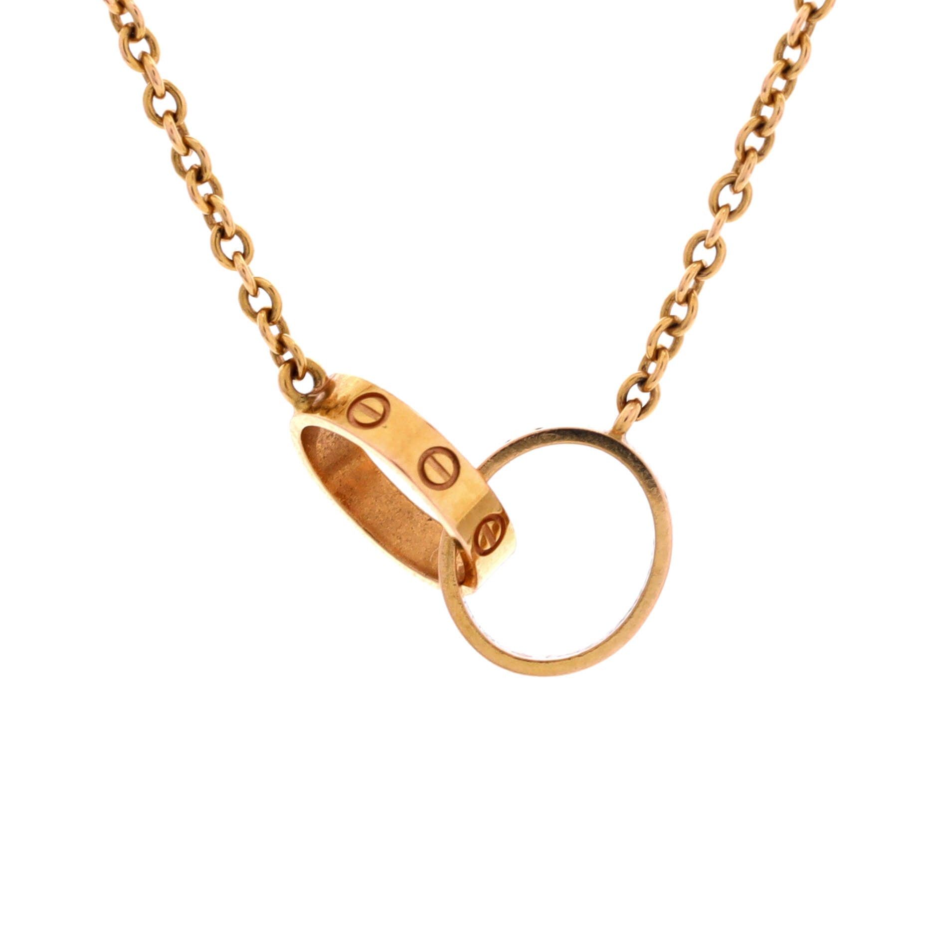 Cartier Love Interlocking Necklace Size ONE SIZE - 1 Thumbnail
