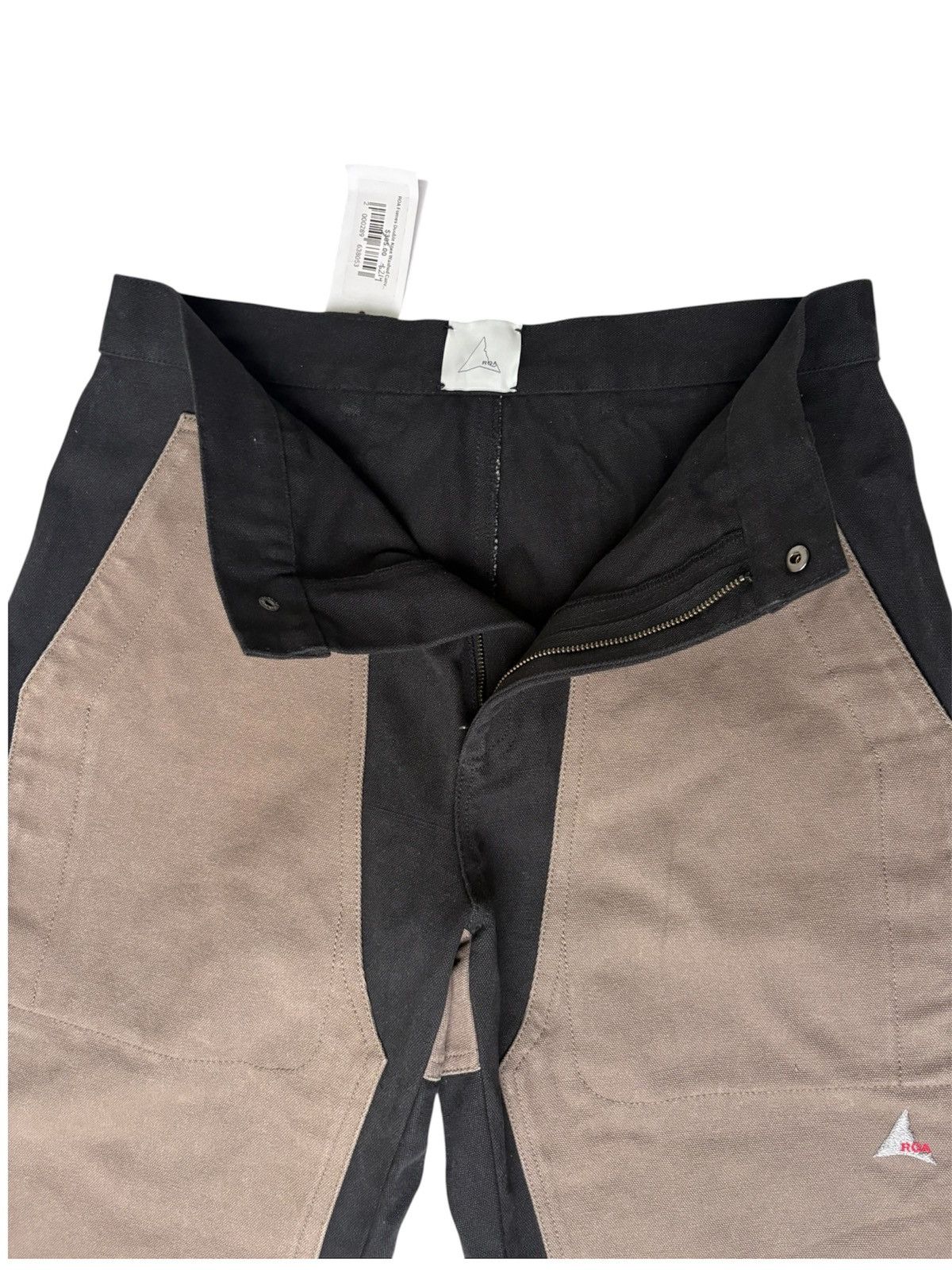 ROA (RARE) ROA Fomes Double Knee Washed Canvas Pant Black/Grey Size US 32 / EU 48 - 8 Thumbnail