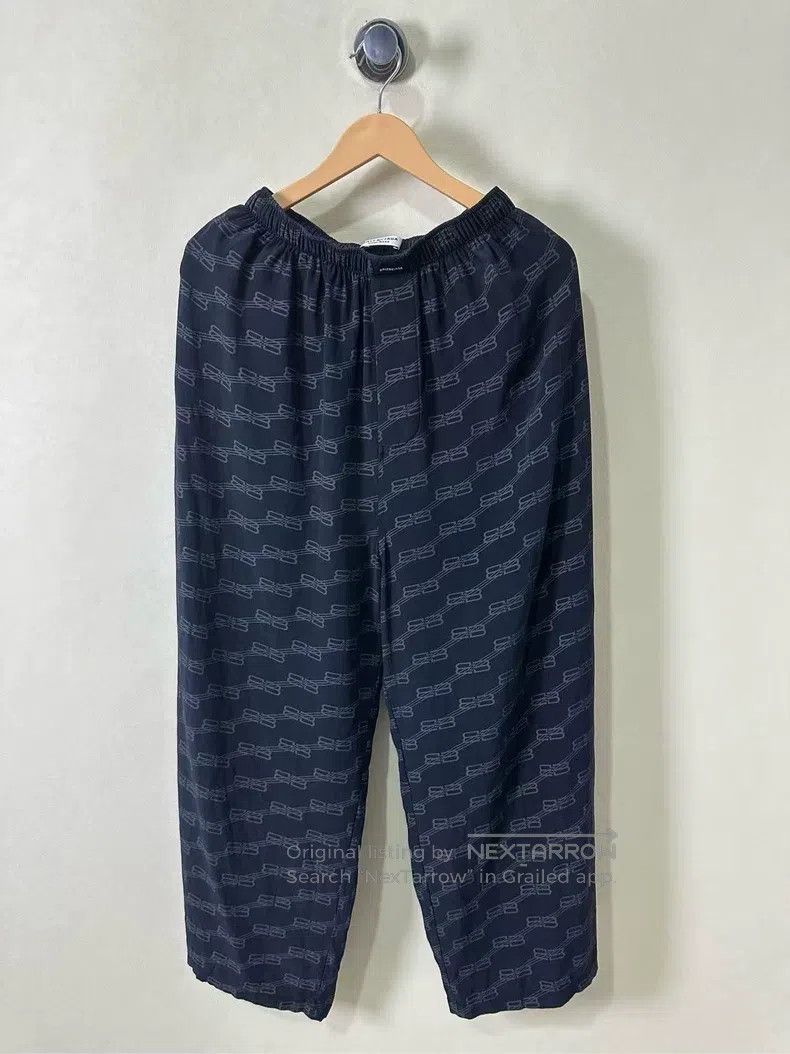 Balenciaga Full Logo Print Casual Pants