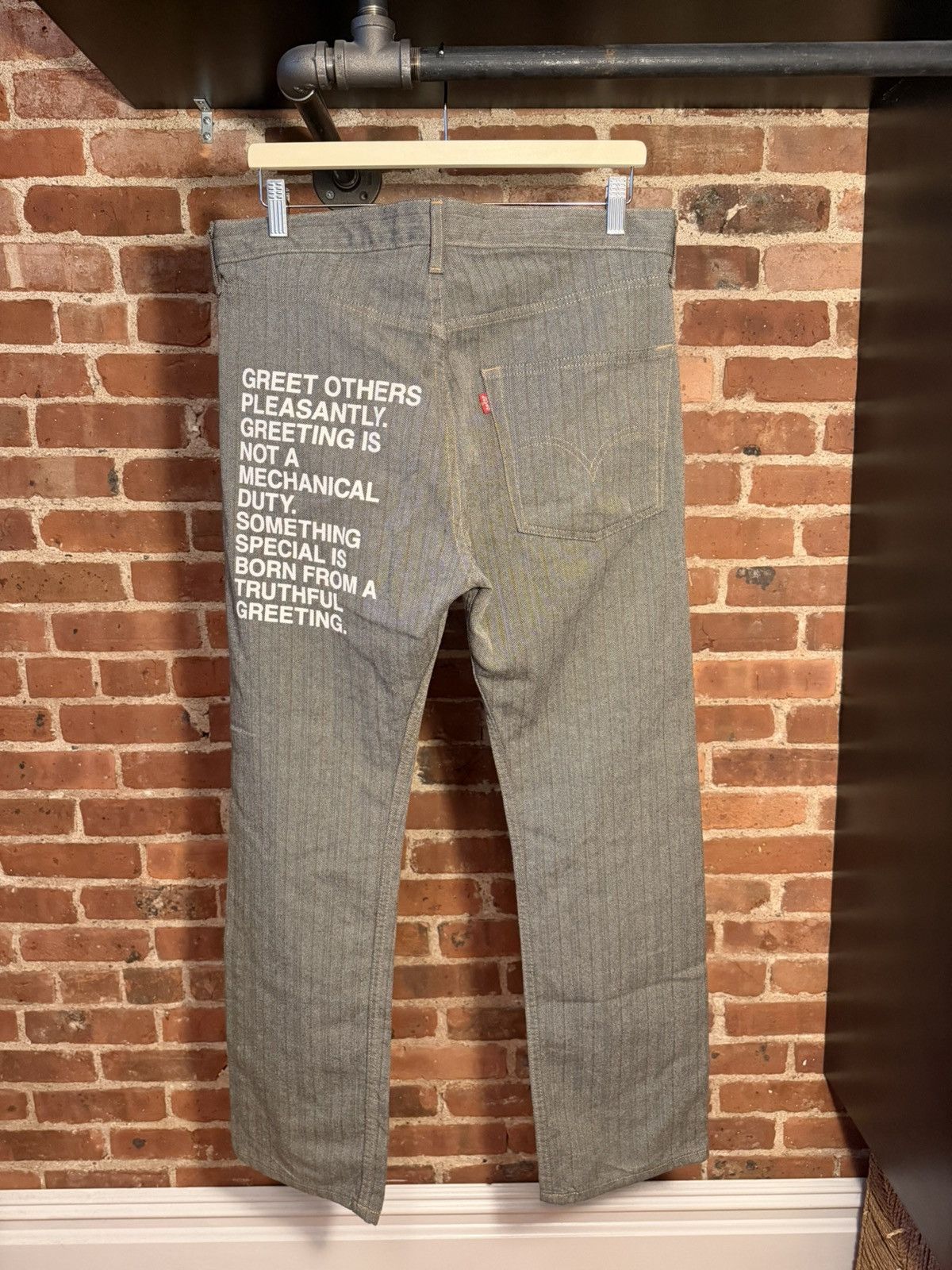 Junya Watanabe SS/01 Poem Pinstriped Trouser/Pant Size US 30 / EU 46 - 1 Thumbnail