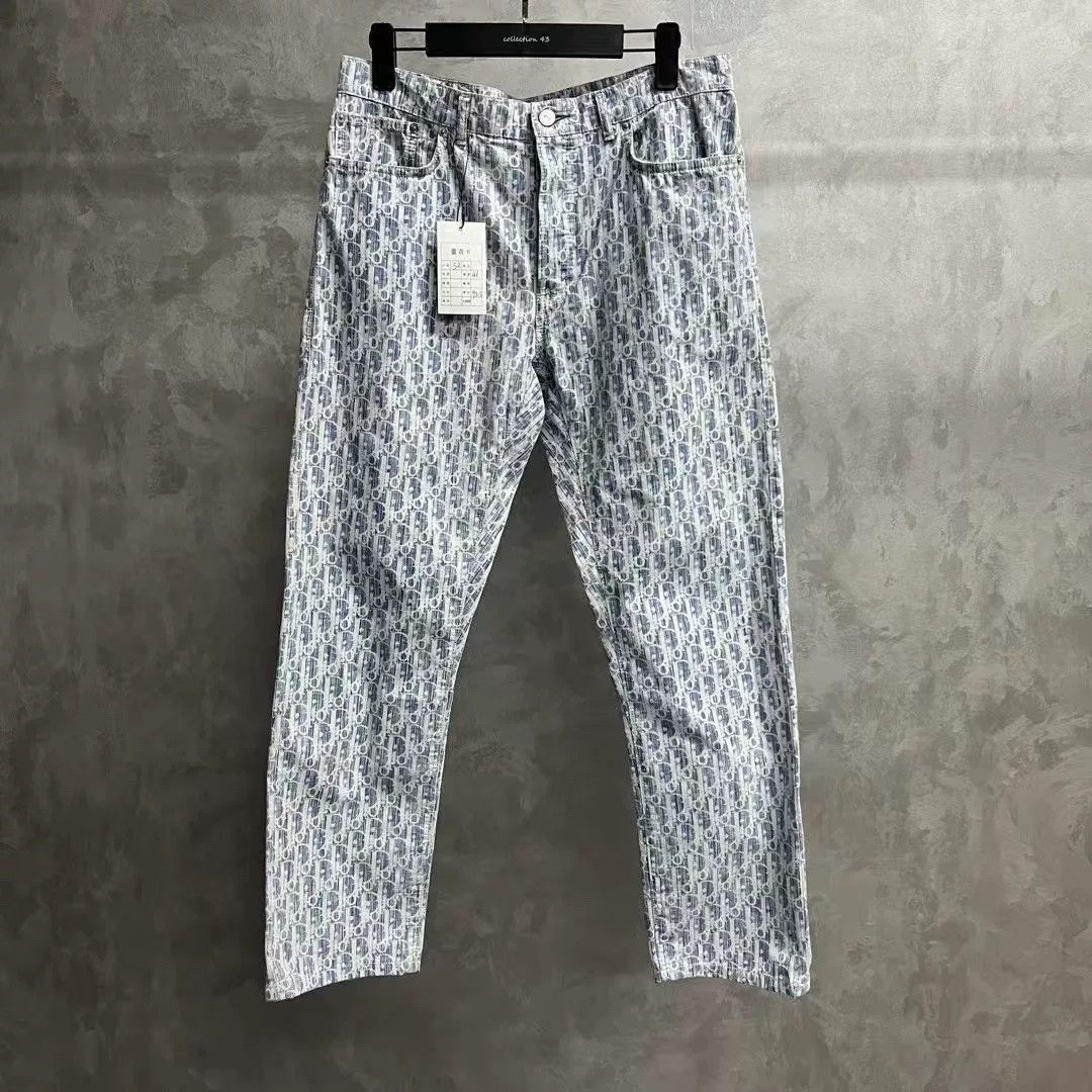 Dior Dior Denim Printed Blue Denim Jeans 28 Men Size US 28 / EU 44 - 1 Thumbnail