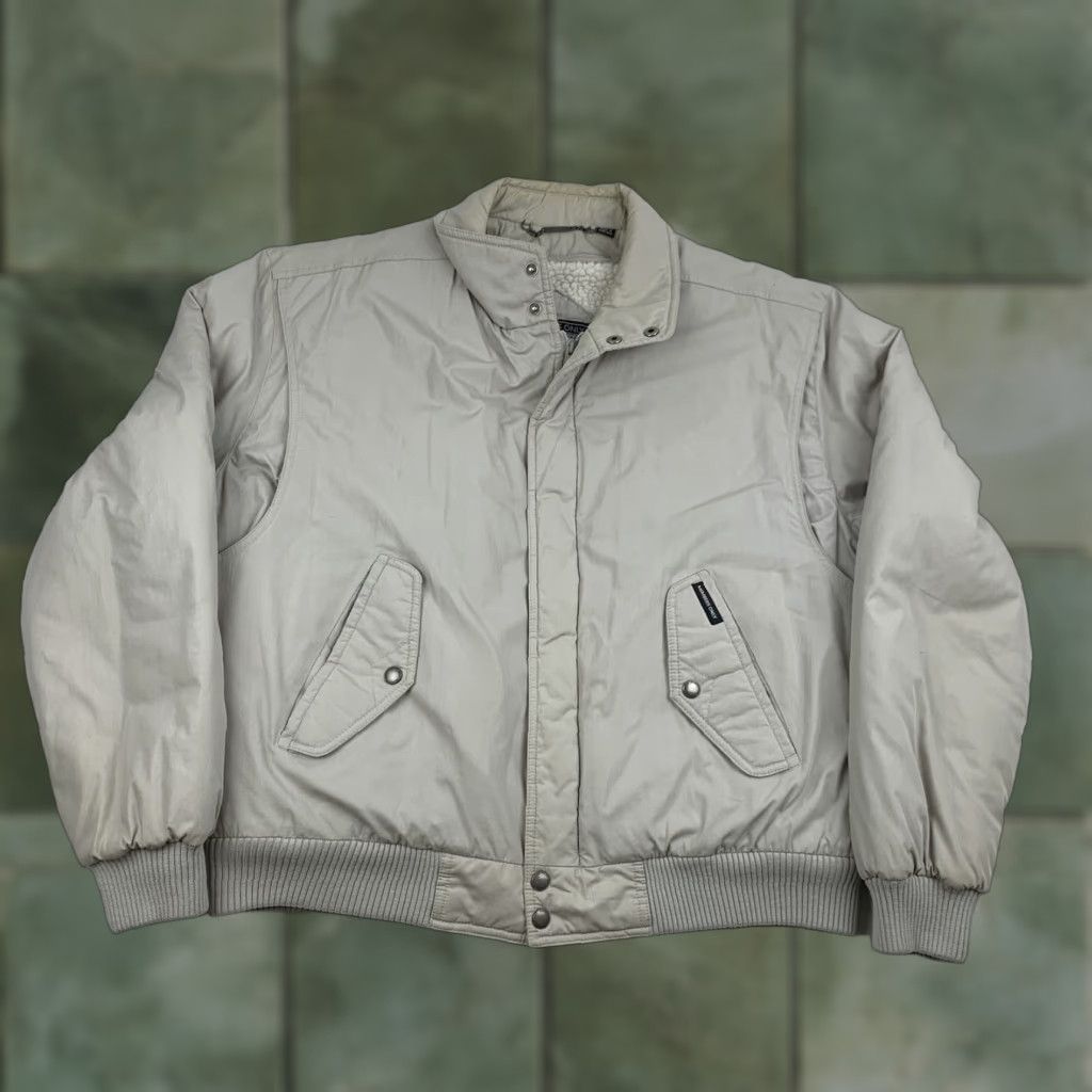 Members Only VINTAGE Members Only Jacket Mens 44 Khaki Heavy Weight Sherpa Lined Puffer 90s Size US S / EU 44-46 / 1 - 1 Thumbnail