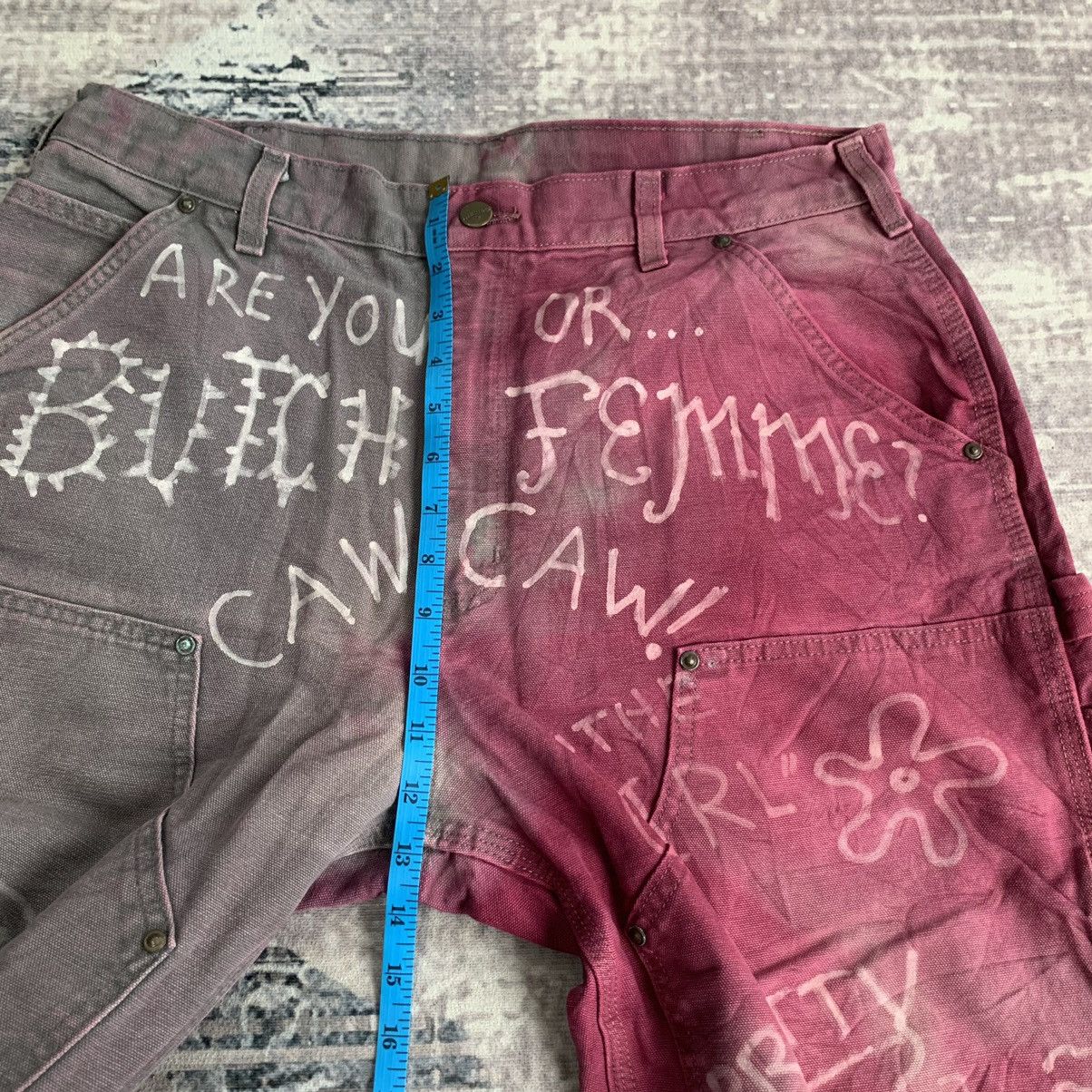Carhartt Vintage Carhartt Double Knee Custom Flare Harley Quinn Vibe Size US 34 / EU 50 - 13 Thumbnail