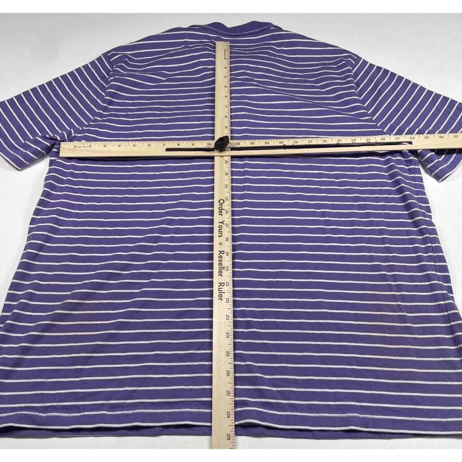 Saddlebred Saddlebred Shirt Men’s 2XLT Tall Purple White Stripe Size US XXL / EU 58 / 5 - 3 Thumbnail