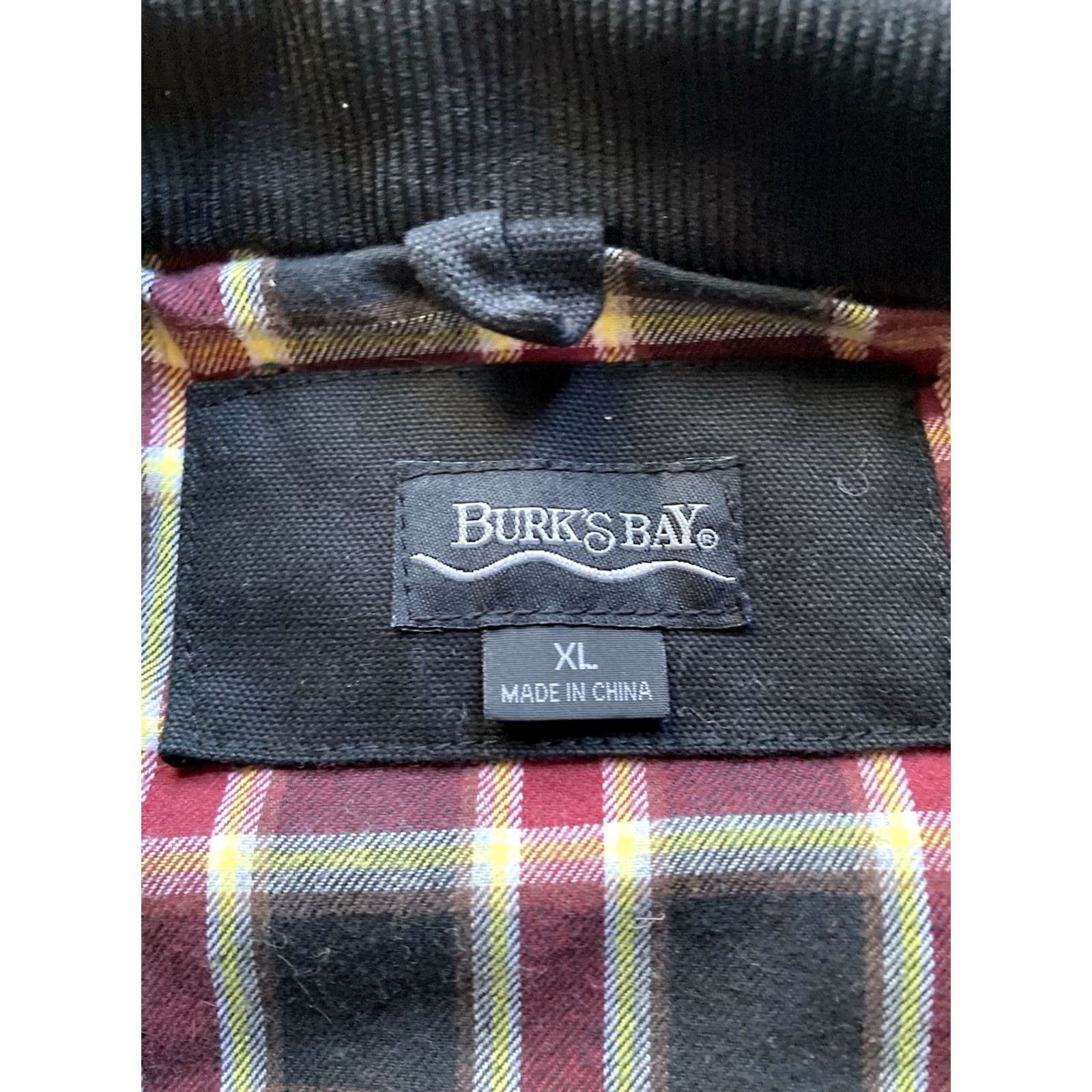 Vintage Burks Bay NRA Jacket Mens XL Black Canvas Bomber Flannel Lined Corduroy Collar Size US XL / EU 56 / 4 - 6 Thumbnail