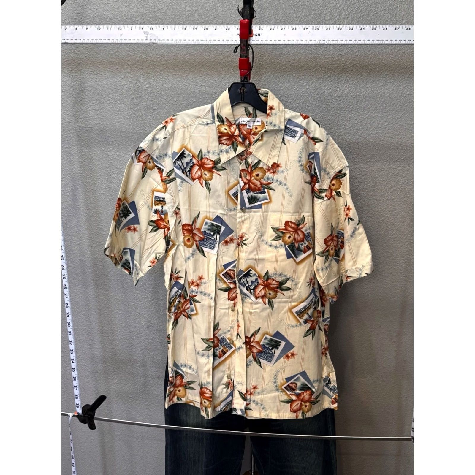 Pierre Cardin Pierre Cardin Ctn Hawaiian Shirt XL Short Sleeve Button Up Men Multicolor Shirt Size US XL / EU 56 / 4 - 2 Thumbnail