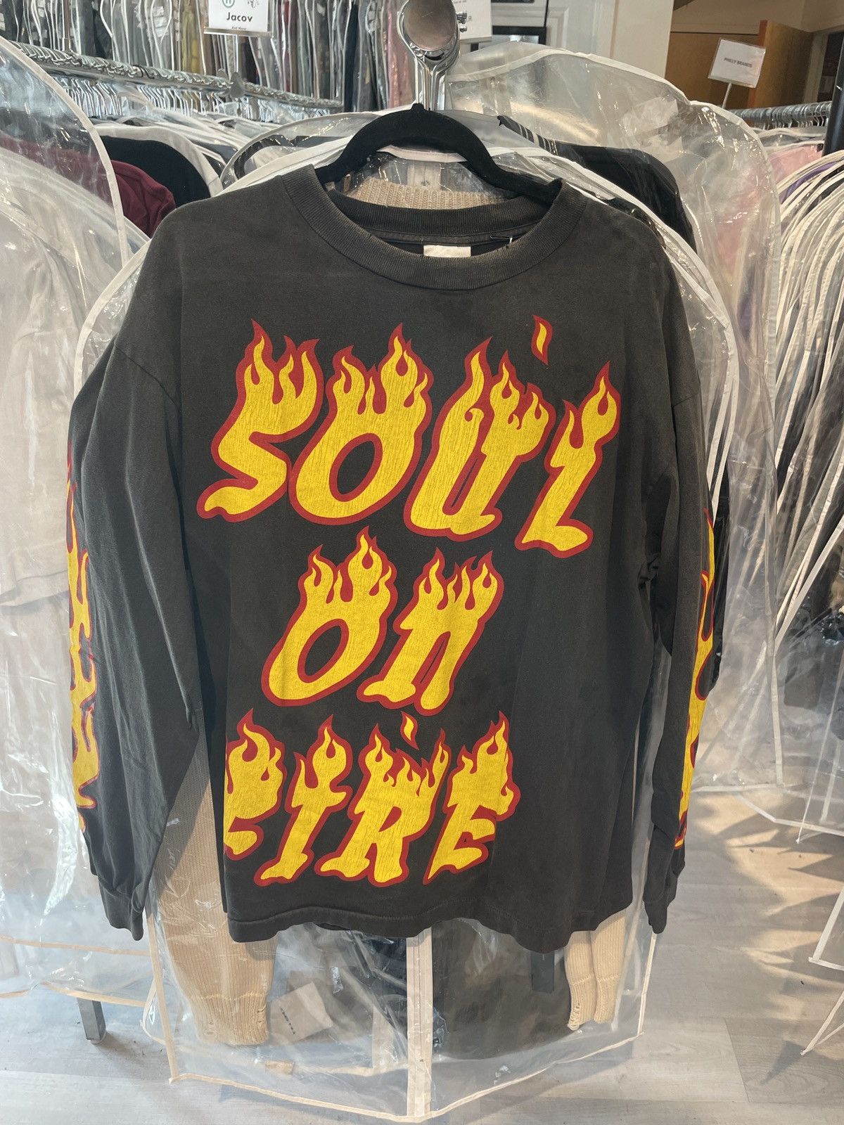 Saint Michael Soul on Fire Long-sleeve T-Shirt M
