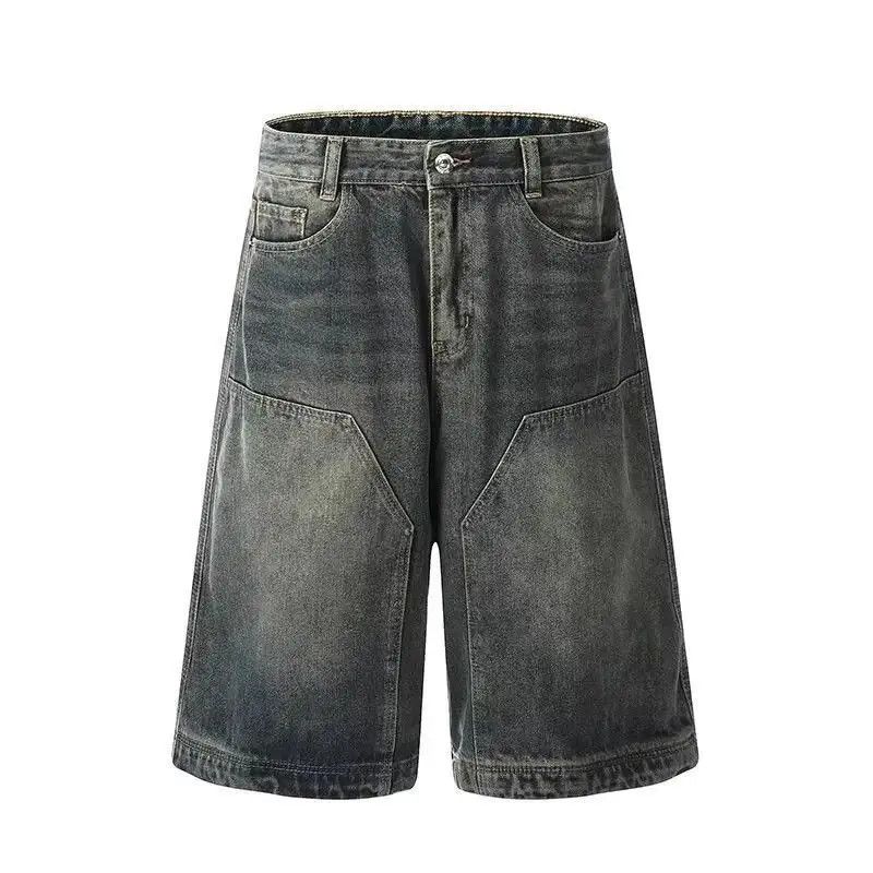 Japanese Brand Retro casual loose wide leg denim shorts Size US 32 / EU 48 - 4 Thumbnail