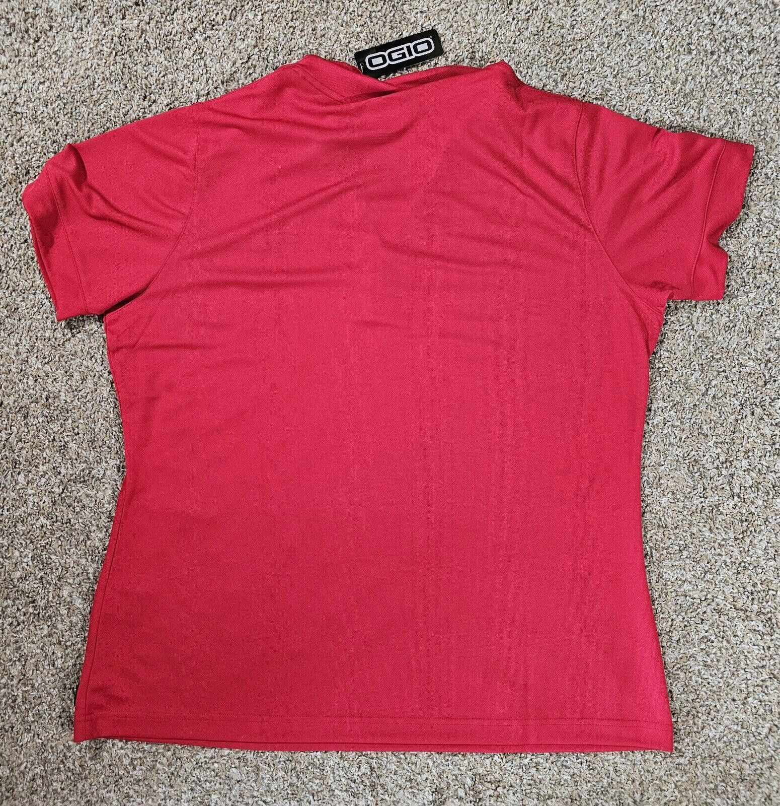 Ogio New OGIO Hydrite Womens Red Snap Polo Golf Shirt 2XL NWT Size XXL / US 16-18 / IT 52-54 - 7 Thumbnail