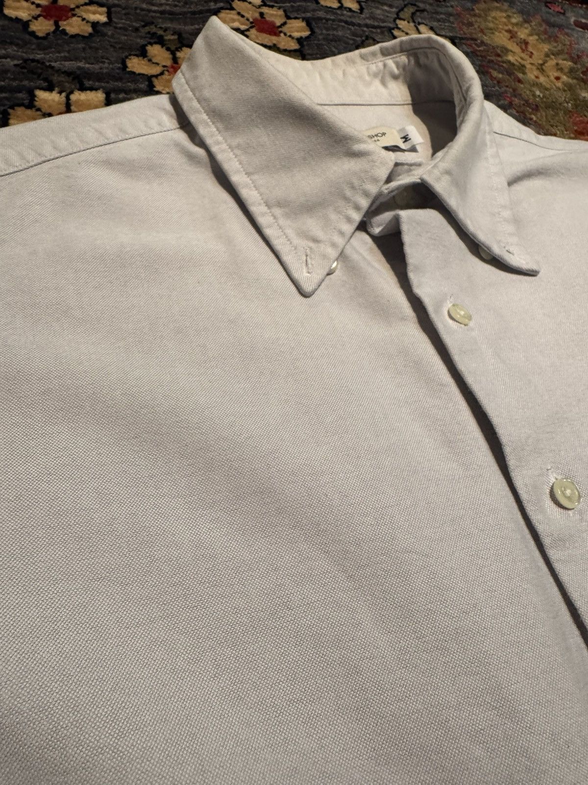 Raleigh Denim Raleigh Denim Grey Oxford Button Up (M) Size US M / EU 48-50 / 2 - 2 Thumbnail