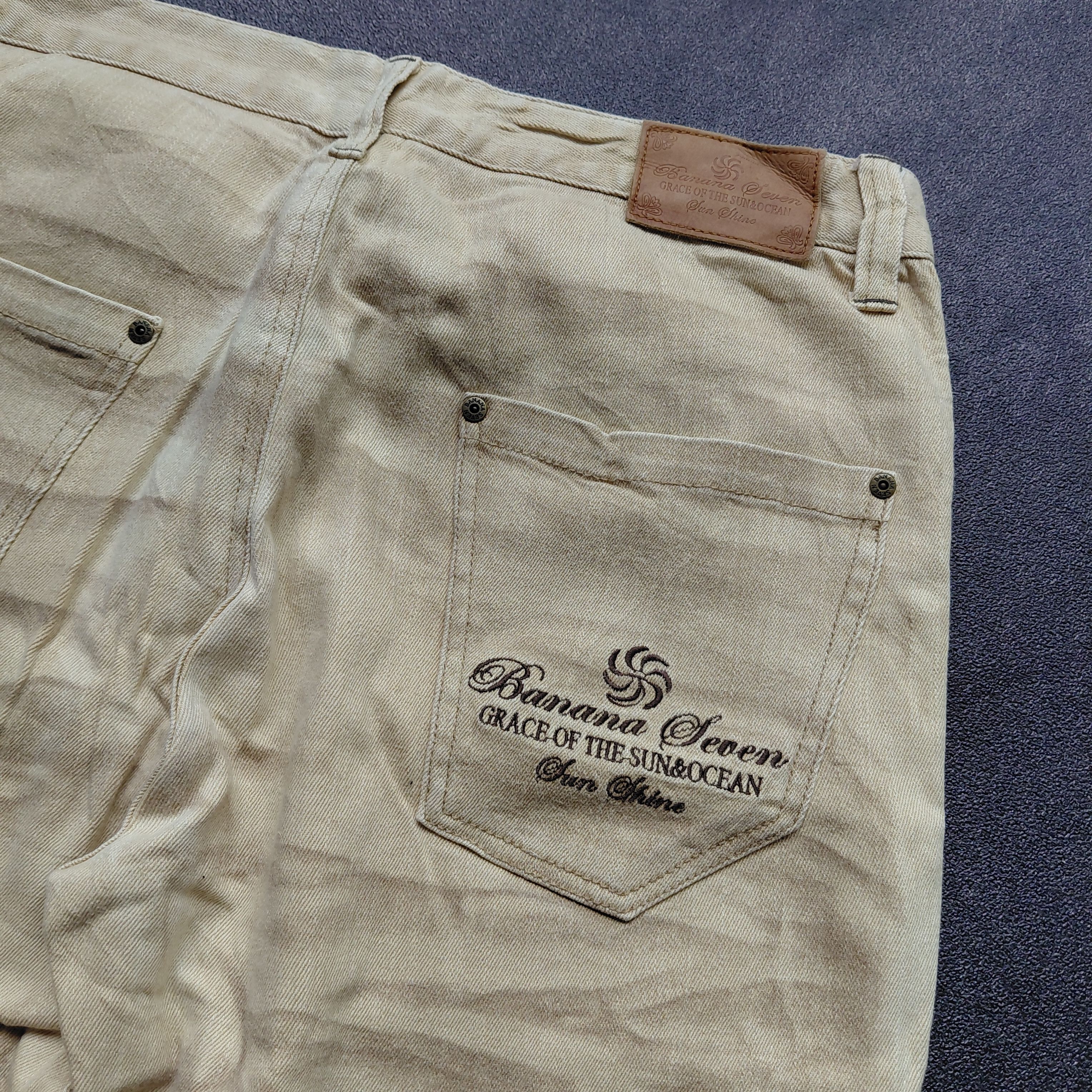 Japanese Brand Y2k Vintage Banana Seven Acid Wash Pants Size US 35 - 5 Thumbnail
