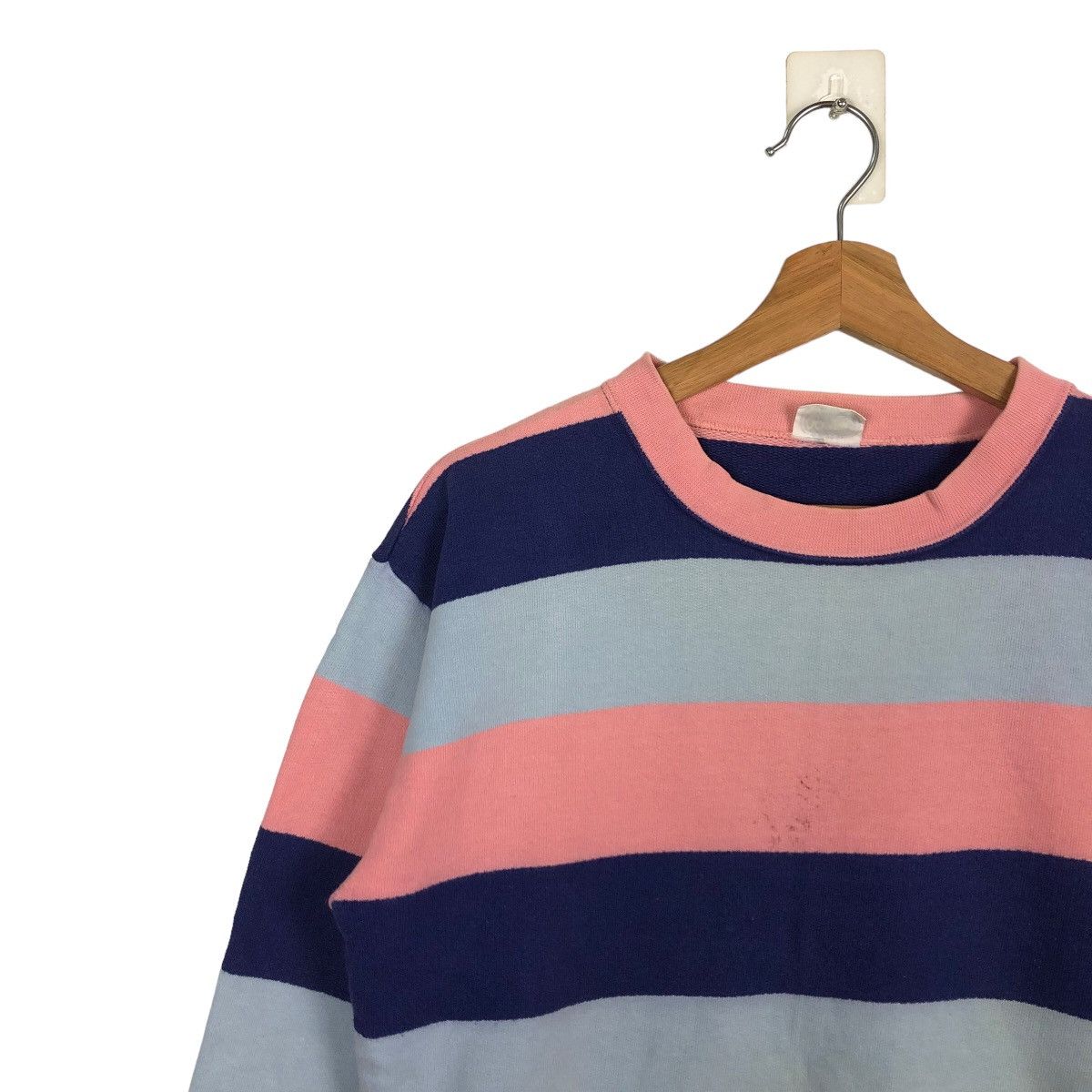 Japanese Brand VINTAGE STRIPED SWEATSHIRT OCEANIC BREEZE JAPAN ISSEY MIYAKE Size US M / EU 48-50 / 2 - 6 Thumbnail
